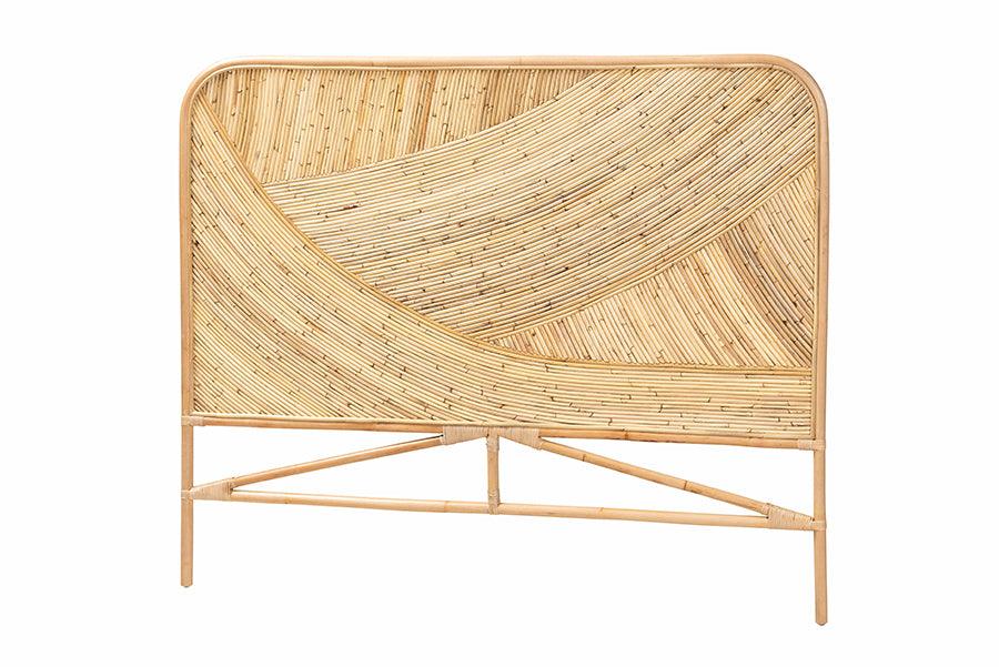 Bali & Pari Delphi Modern Bohemian Rattan Standalone Headboard