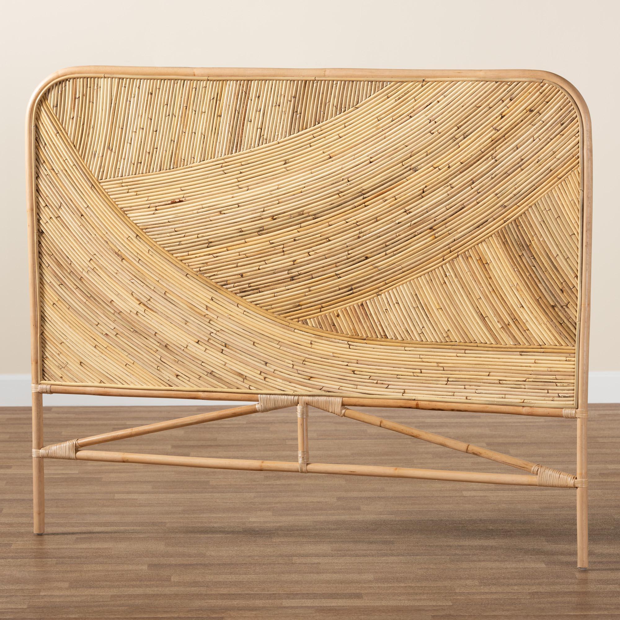 Bali & Pari Delphi Modern Bohemian Rattan Standalone Headboard