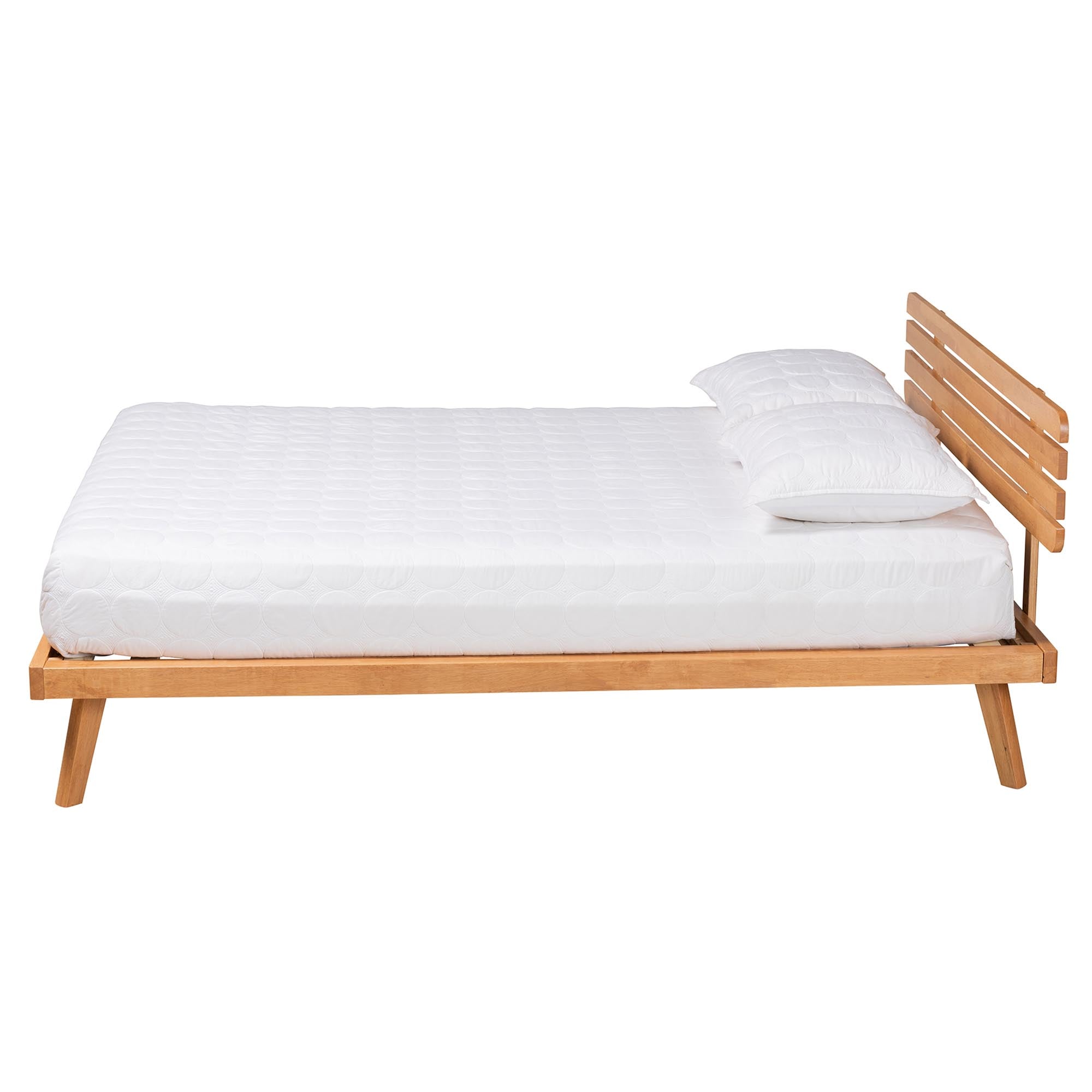 Joaquin Modern Japandi Rustic Finished Wood Platform Bed