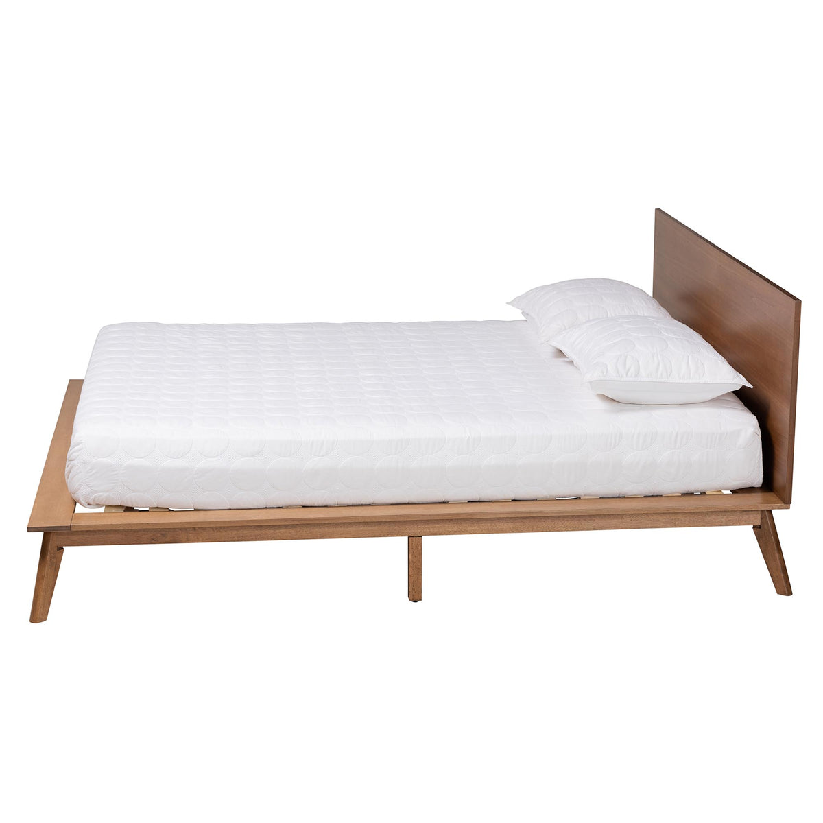 Wheatley Mid-Century Modern Finished Wood Platform Bed