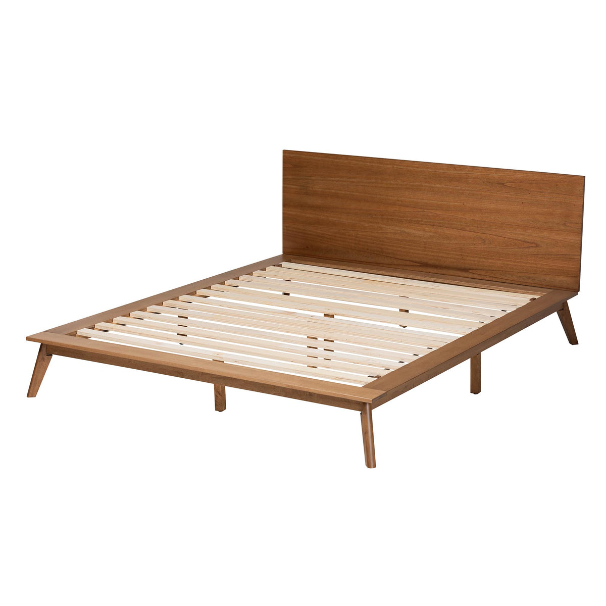 Wheatley Mid-Century Modern Finished Wood Platform Bed