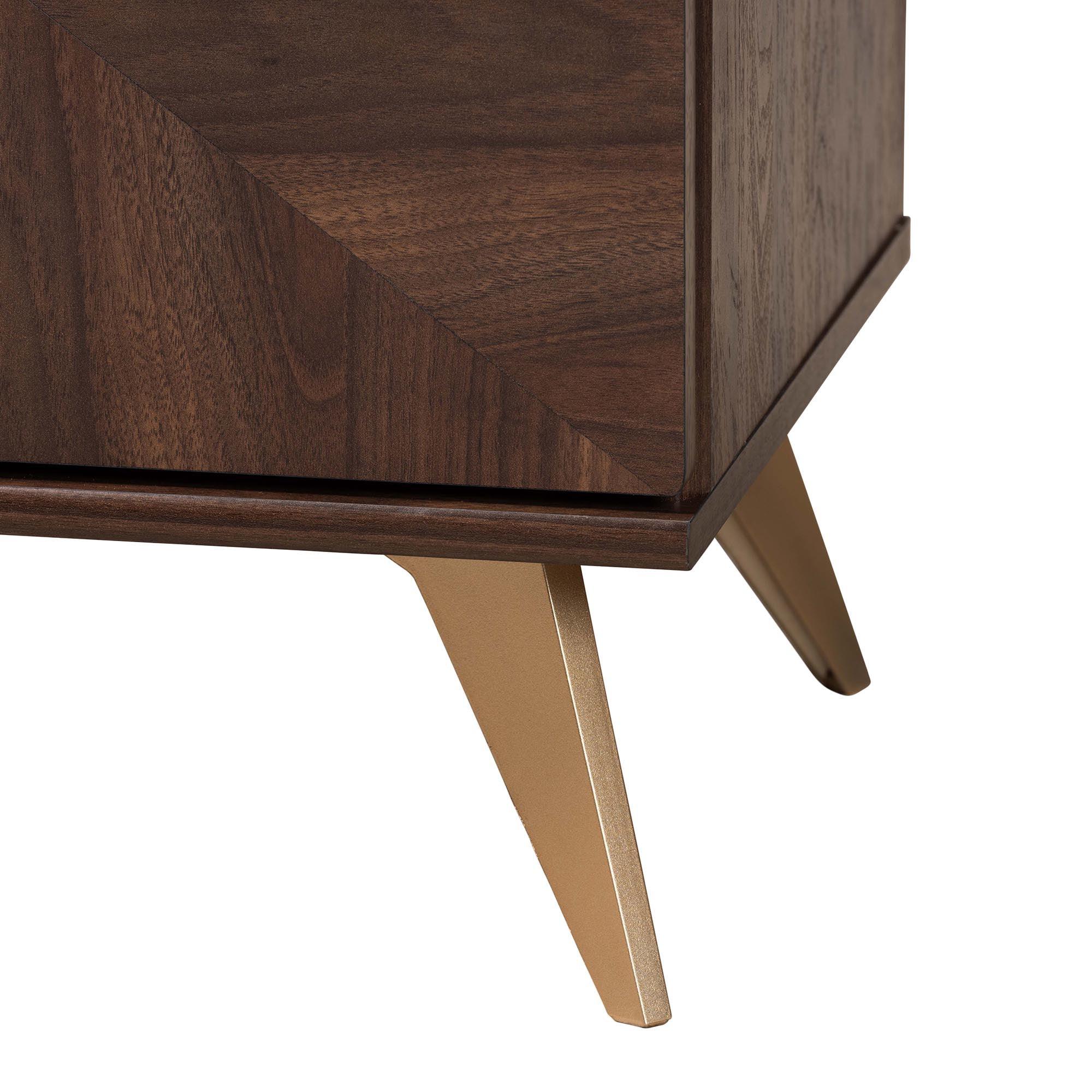 Graceland Mid-Century Modern Transitional Finished Wood 6-Drawer Dresser