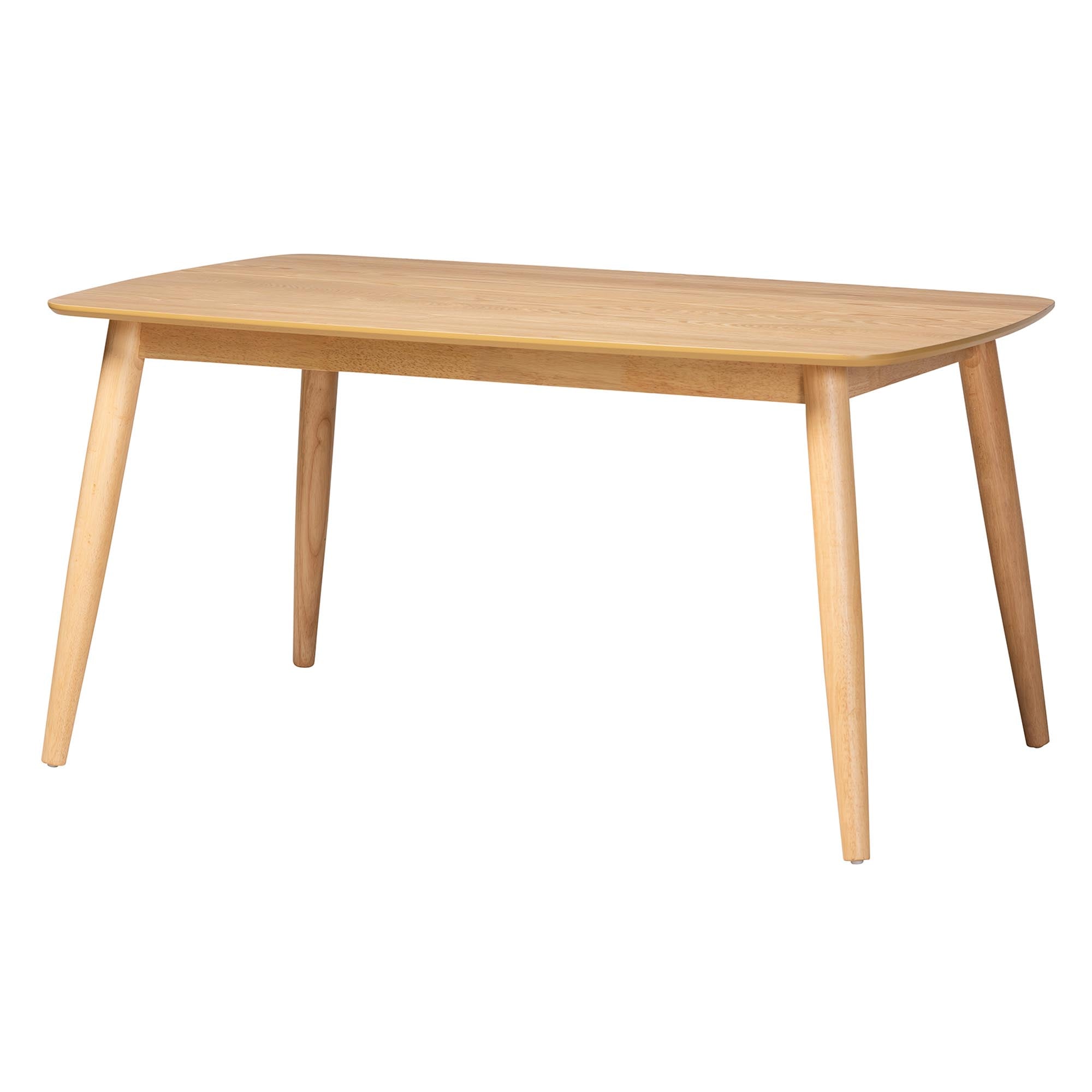 Tarana Mid-Century Modern Fabric and Finished Wood 7-Piece Dining Set