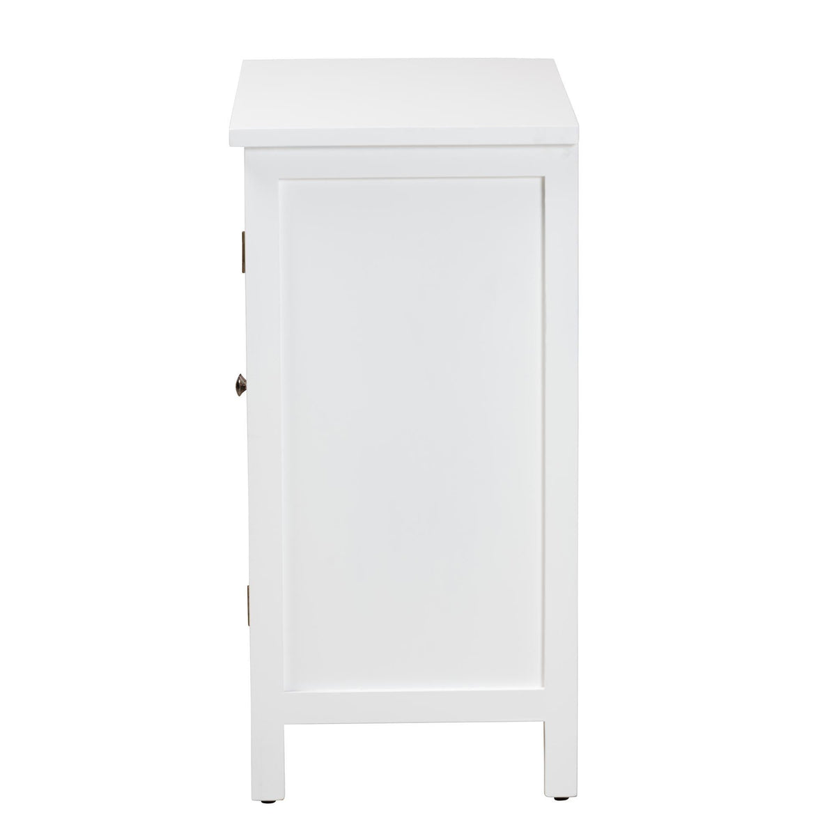 Yelena Classic and Traditional Finished Wood 2-Door Storage Cabinet