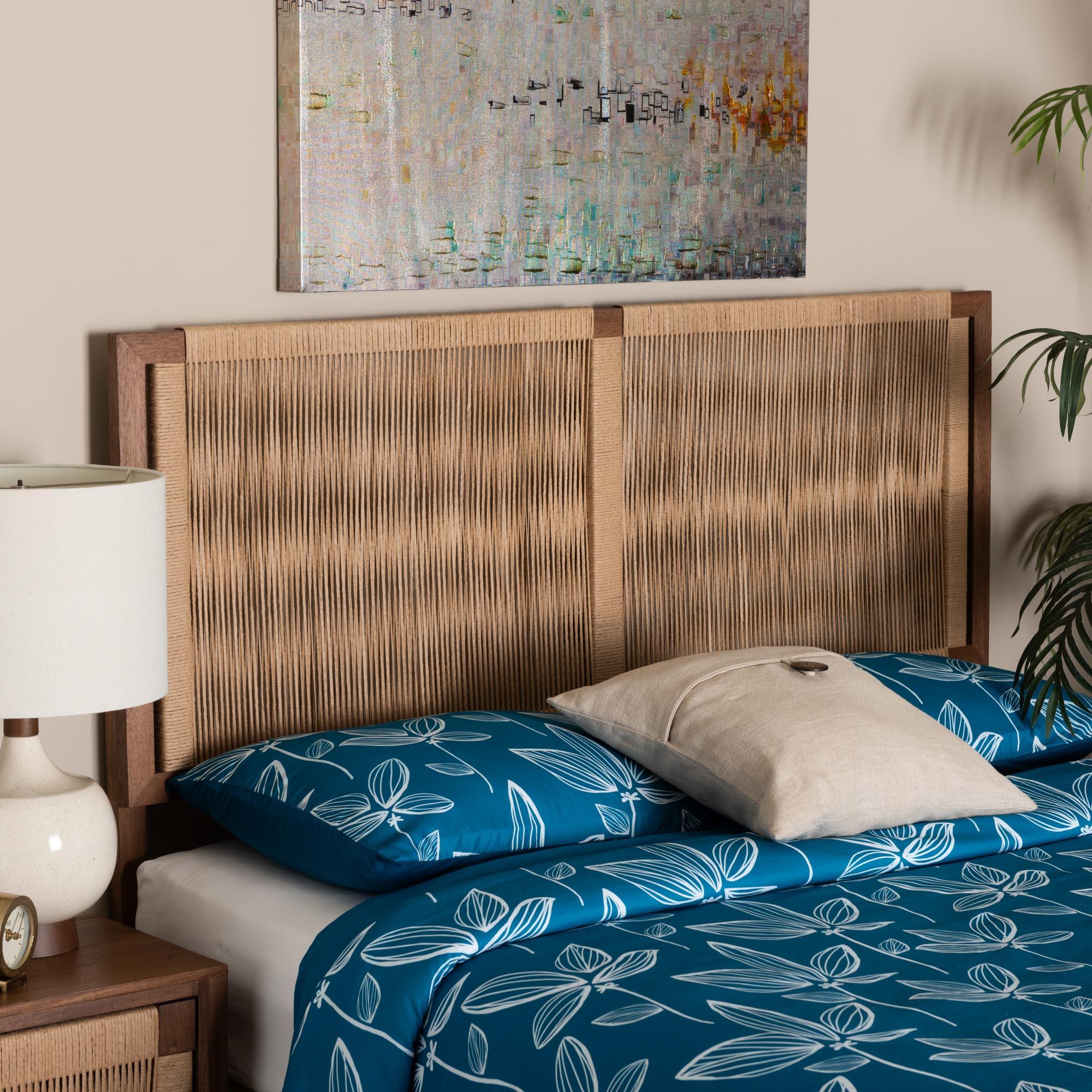 Bali & Pari Holitz Modern Bohemian Finished Bayur Wood Headboard