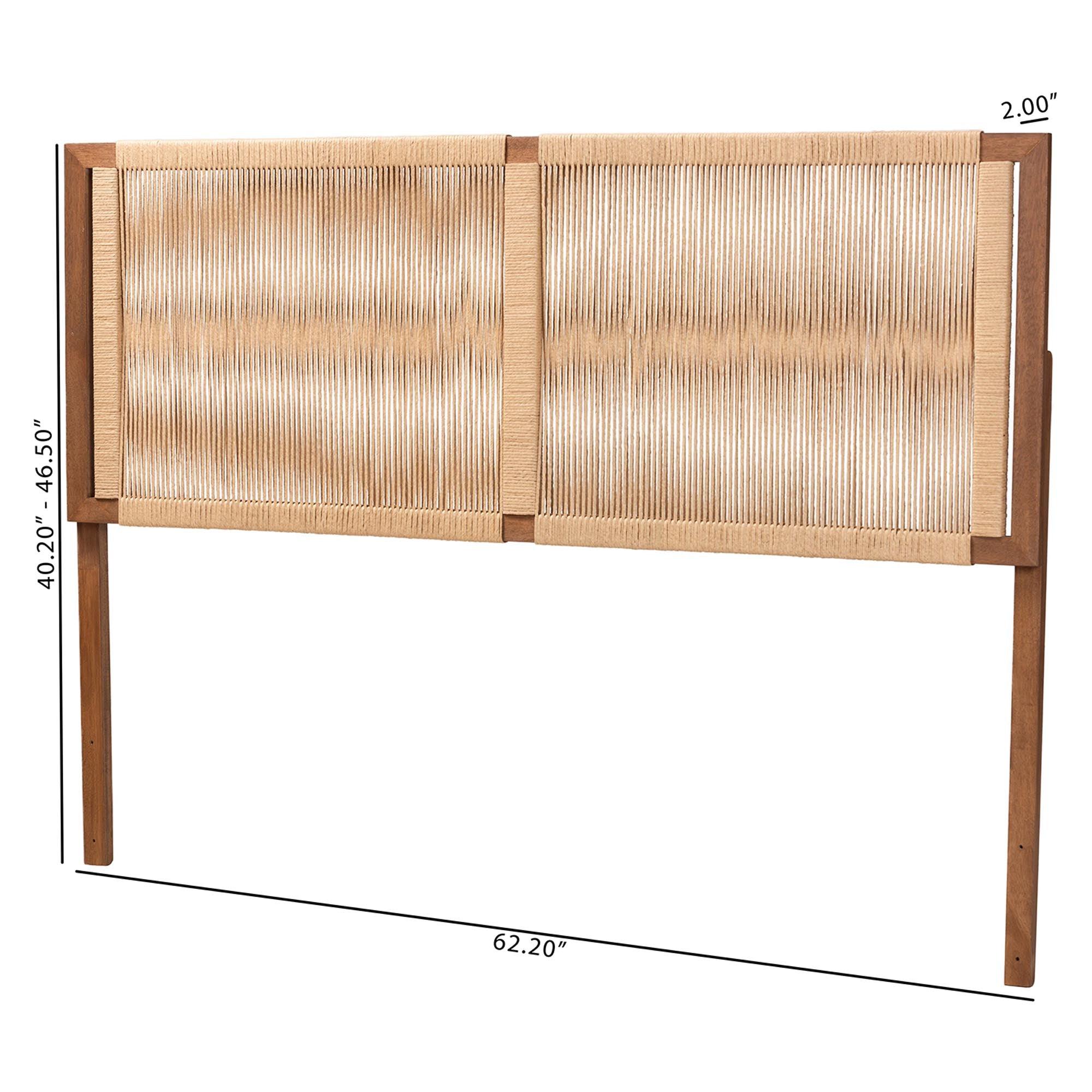 Bali & Pari Holitz Modern Bohemian Finished Bayur Wood Headboard