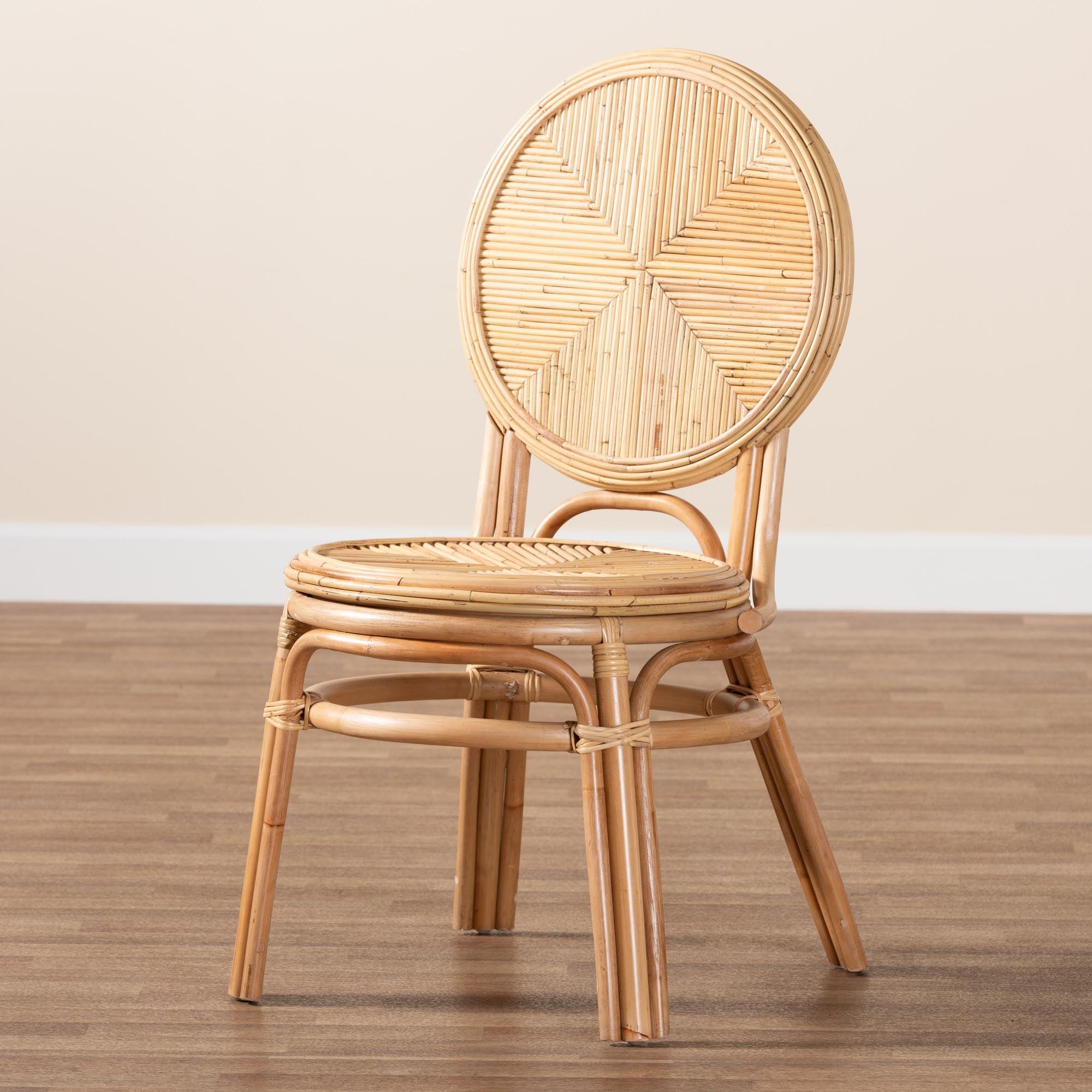 bali & pari Carita Modern Bohemian Rattan Dining Chair