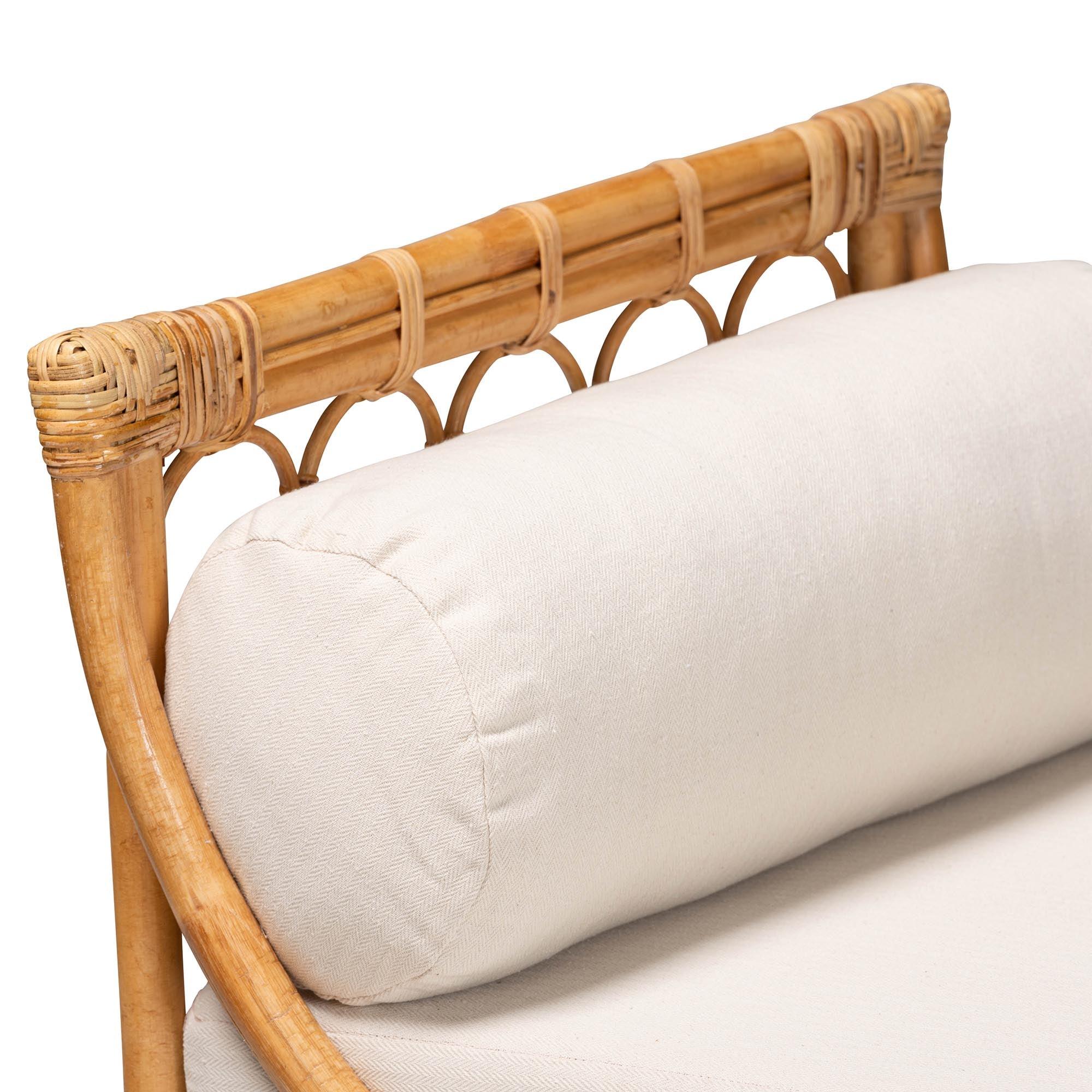 Bali & Pari Macias Modern Bohemian Rattan Daybed