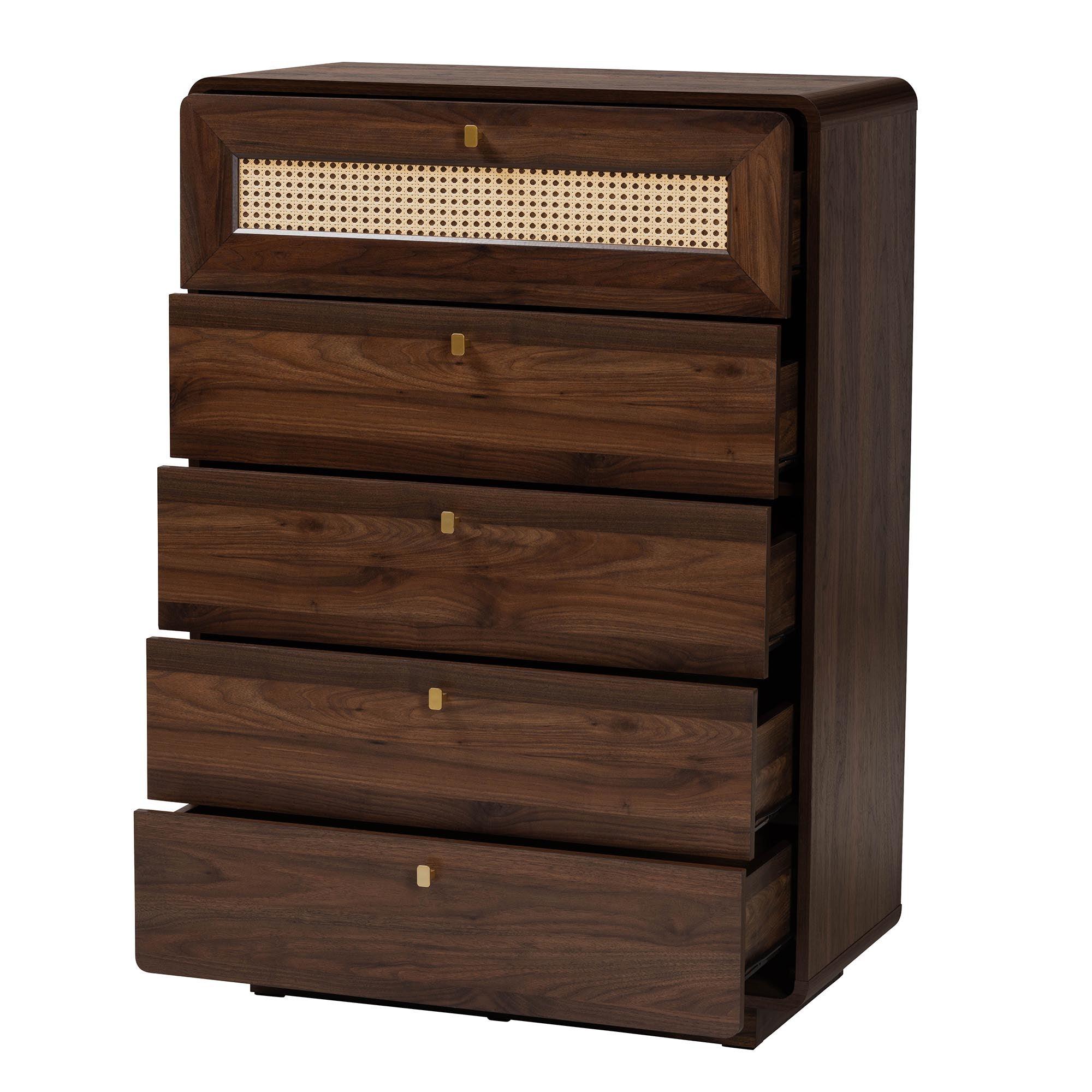 Jenibelle Classic Wood 5-Drawer Chest