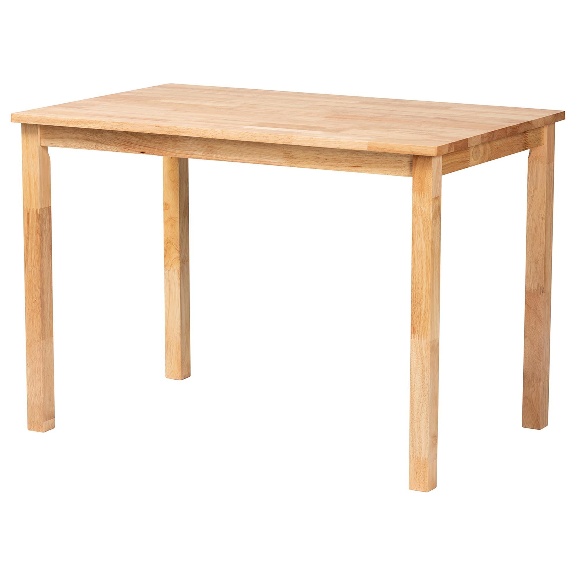 Bali & Pari Denver Modern Bohemian Seagrass and Acacia Wood 5-Piece Dining Nook Set