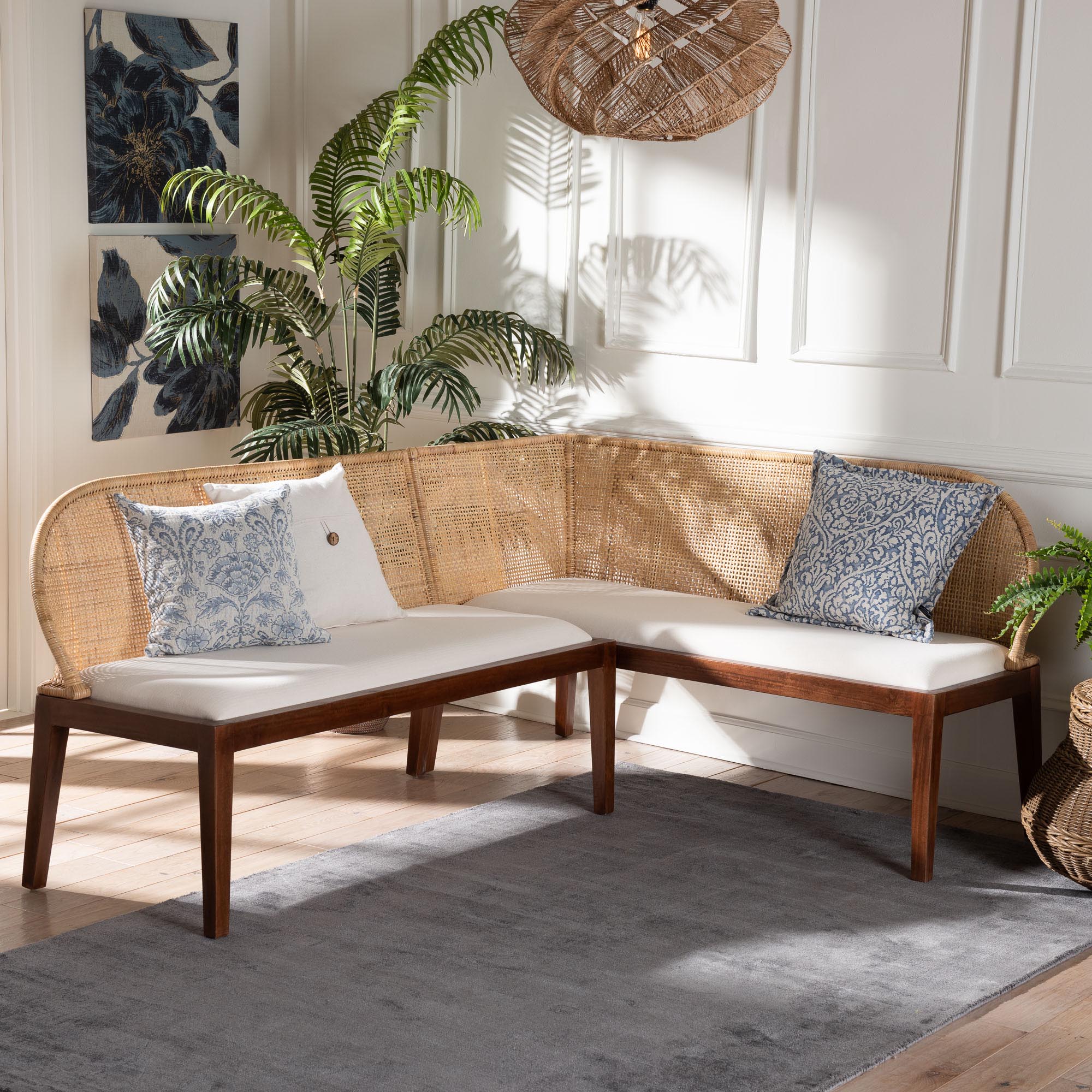 Bali & Pari Okinawa 2-Piece Corner Bench Set