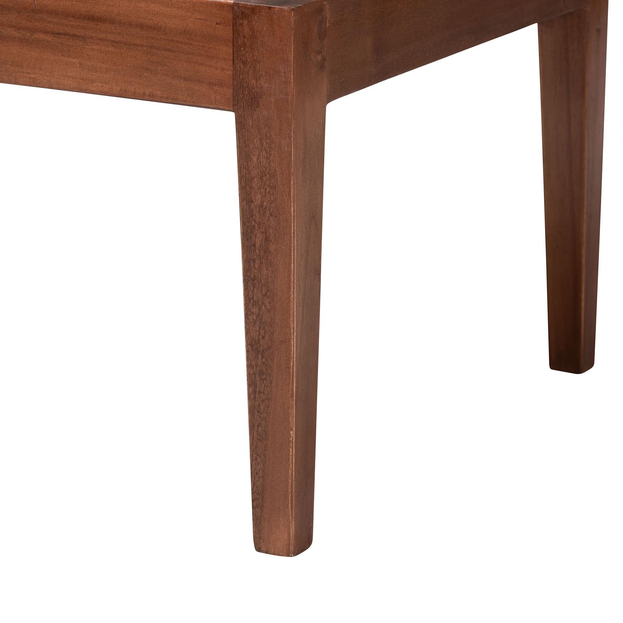 Bali & Pari Tabanan Modern Bohemian Rattan and Acacia Wood 3-Piece Dining Nook set