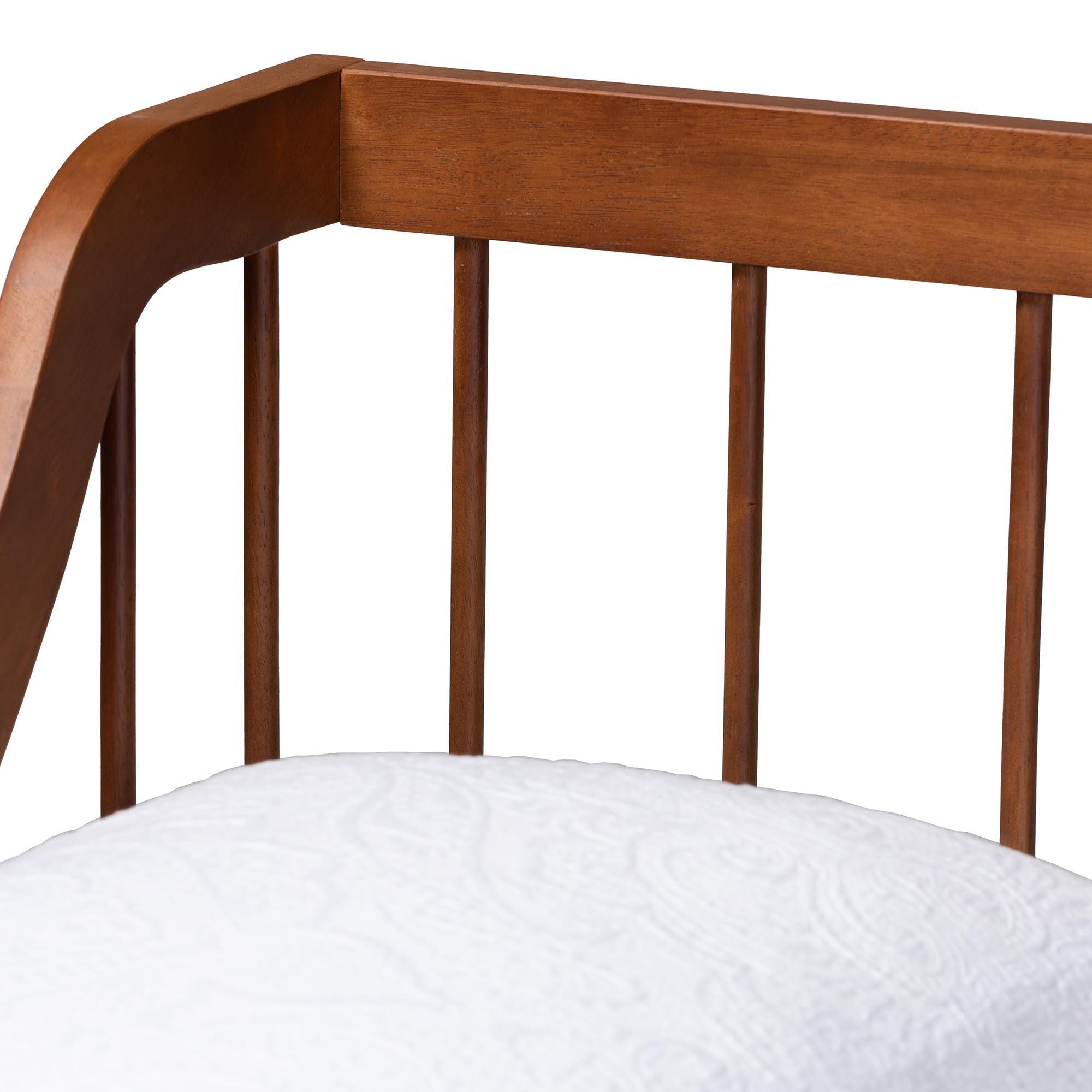 Helio Mid-Century Modern Finished Wood Daybed