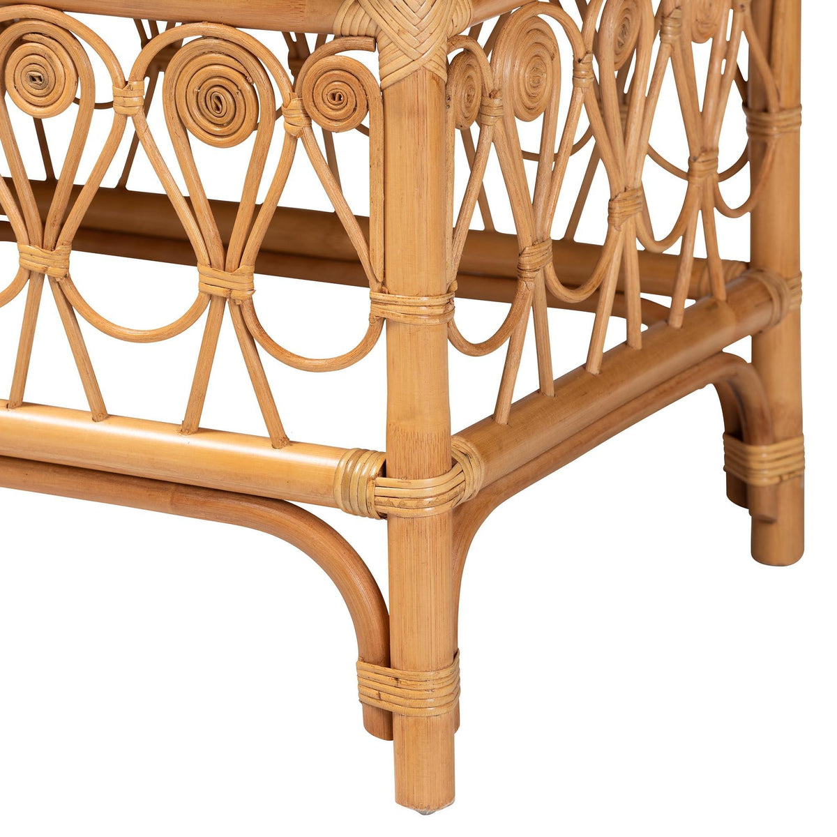 Bali & Pari Ibiza Modern bohemian Rattan Bench