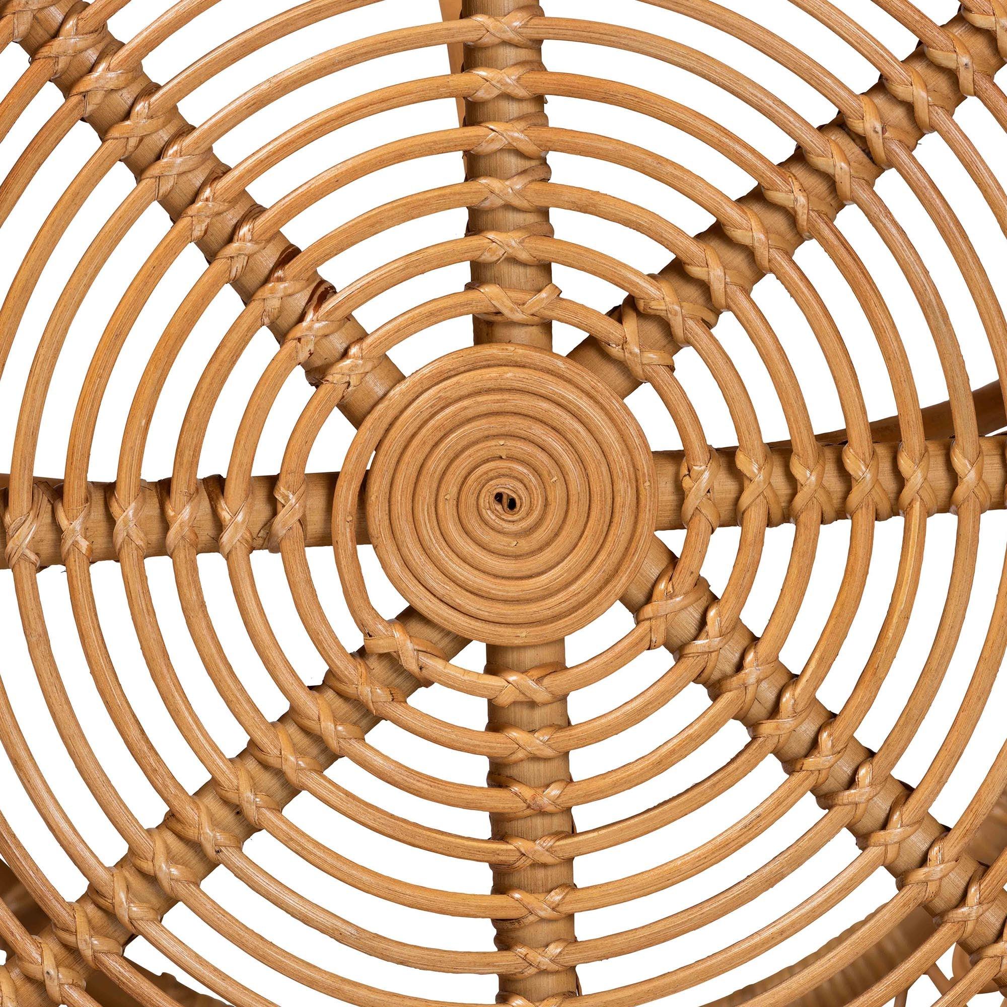 Bali & Pari Tiramisu Modern Bohemian Rattan Coffee Table