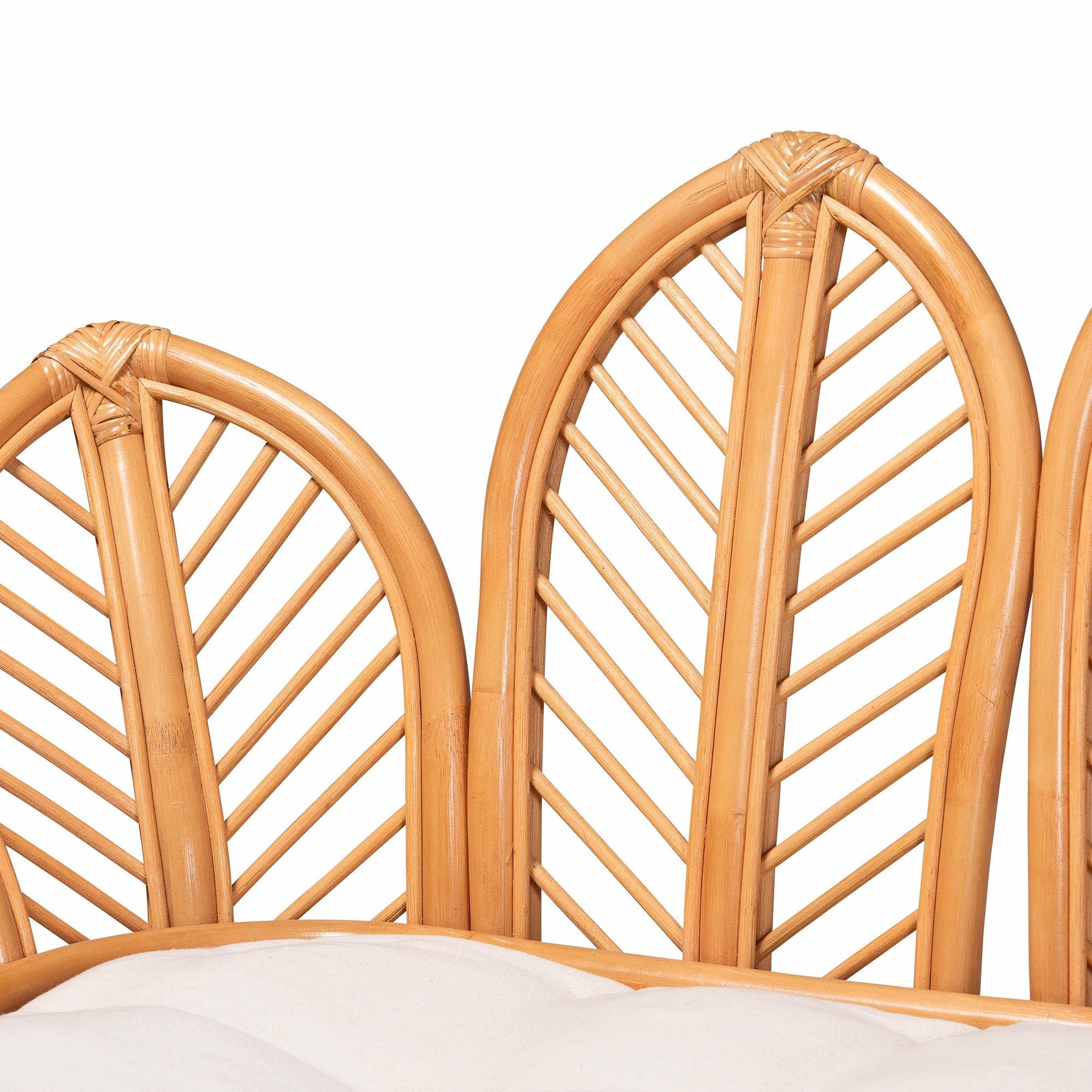 Bali & Pari Loften Bohemian Light Honey Rattan Daybed