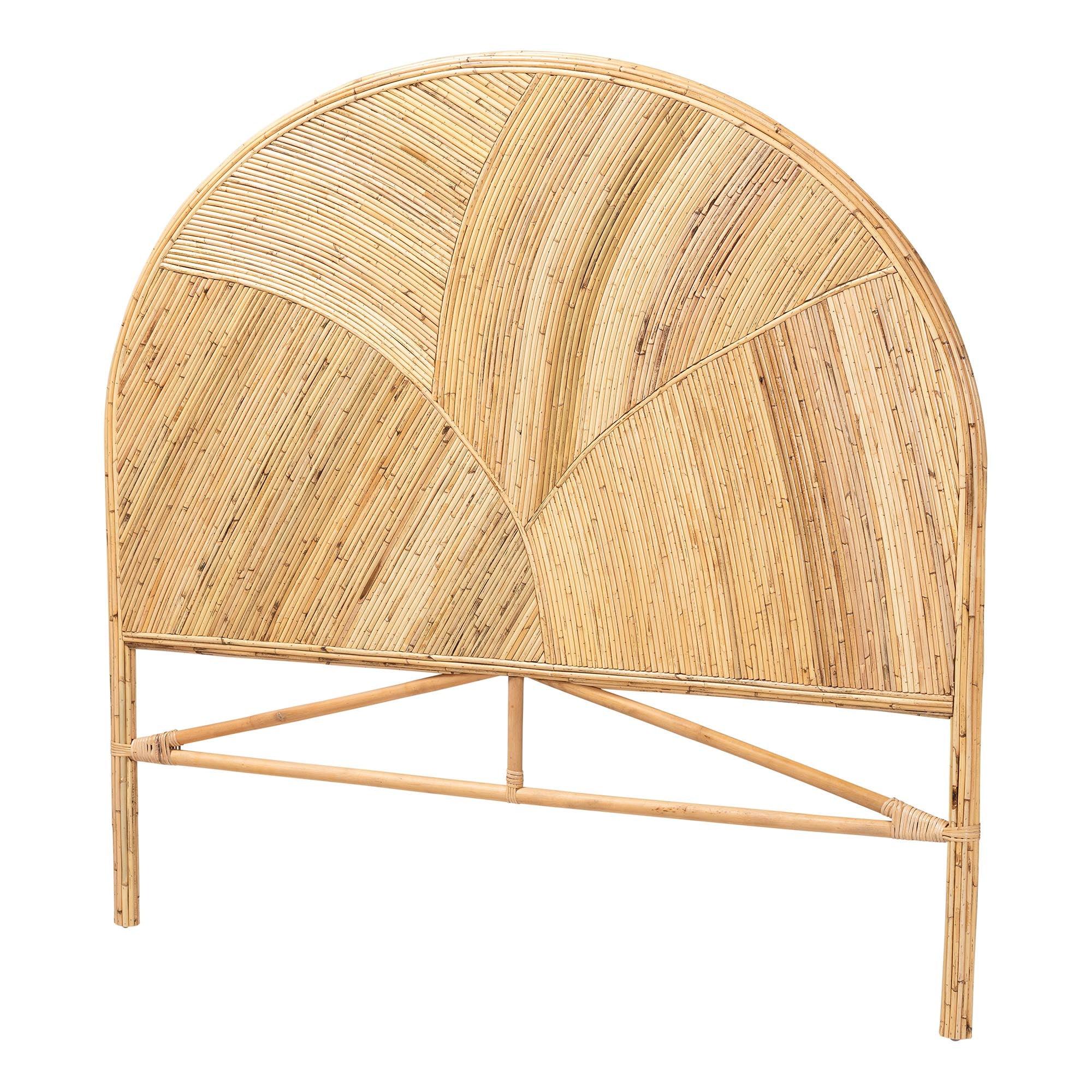 Bali & Pari Seana Bohemian Honey Rattan Standalone Headboard