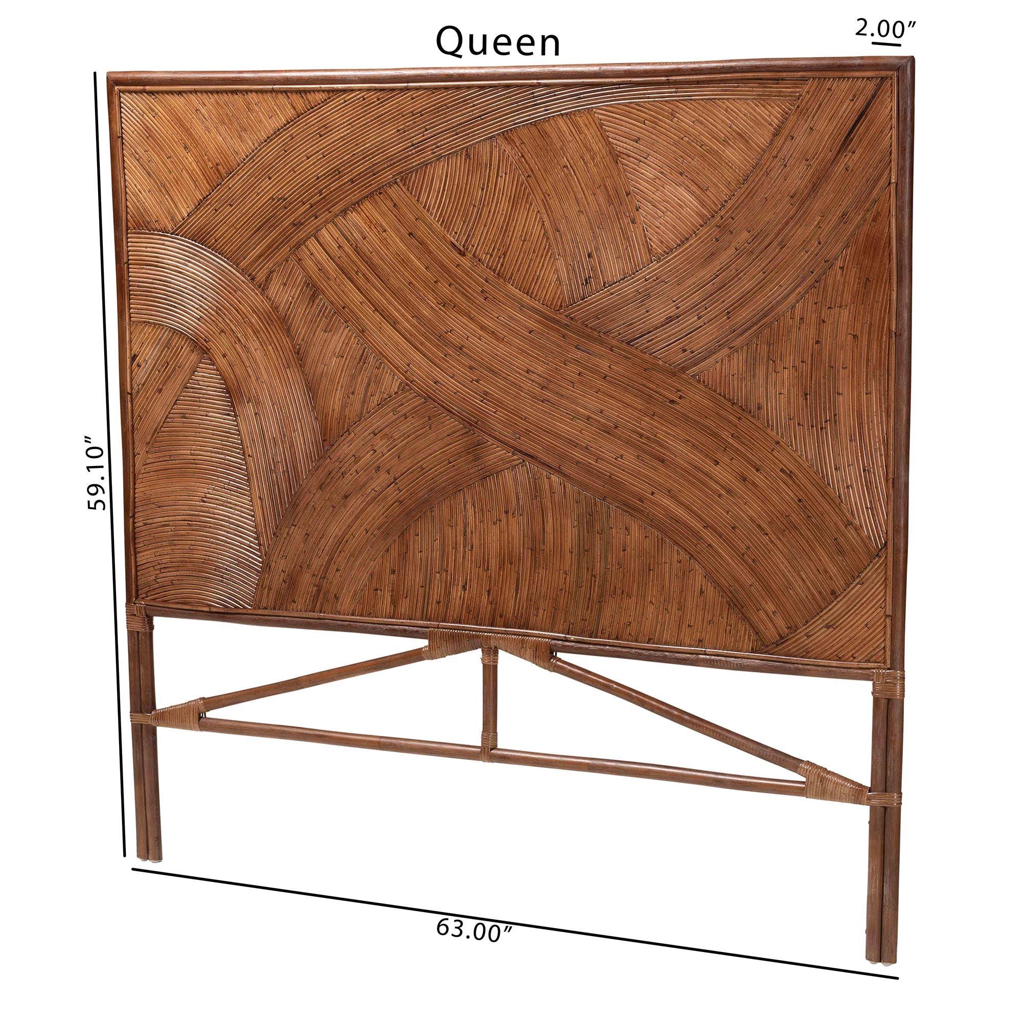 Bali & Pari Elettra Bohemian Rattan Standalone Headboard