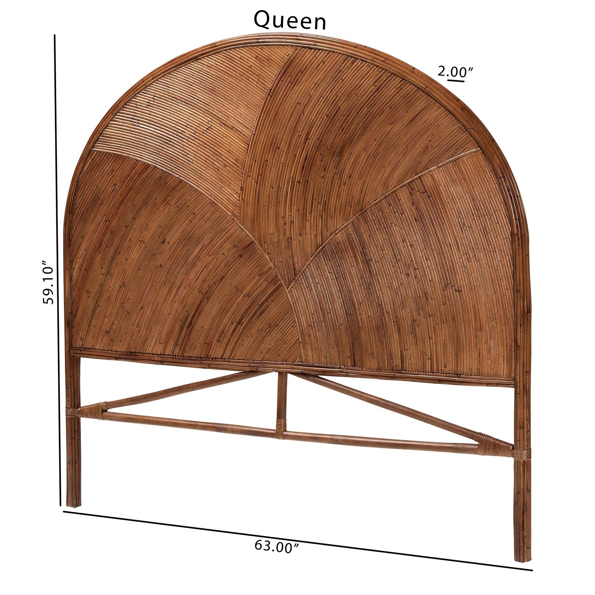 Bali & Pari Seana Bohemian Rattan Standalone Headboard