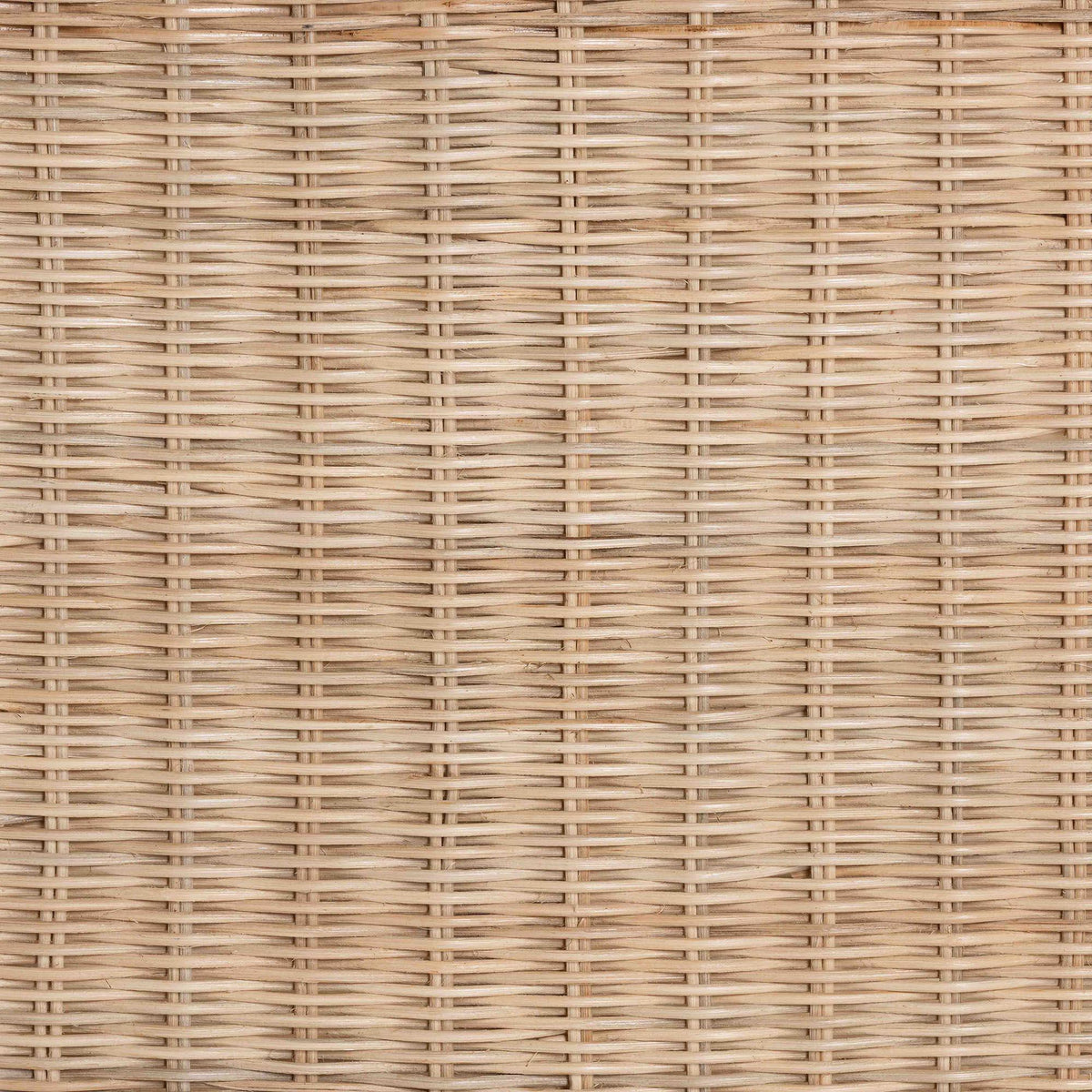 Bali & Pari Sumana Bohemian Scallop Rattan and Mahogany Side Table