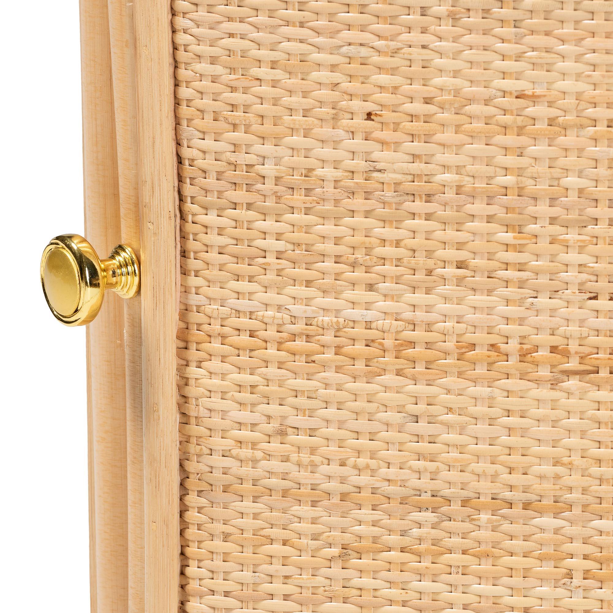 Bali & Pari Kiara Bohemian Rattan Nightstand