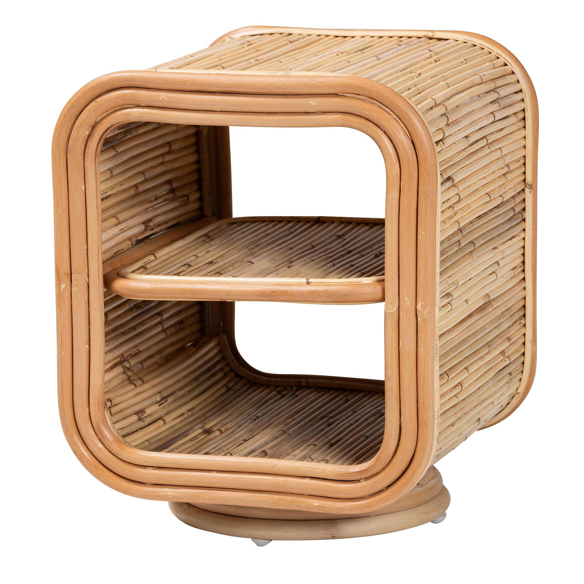 Bali & Pari Bethari Bohemian Rattan Nightstand