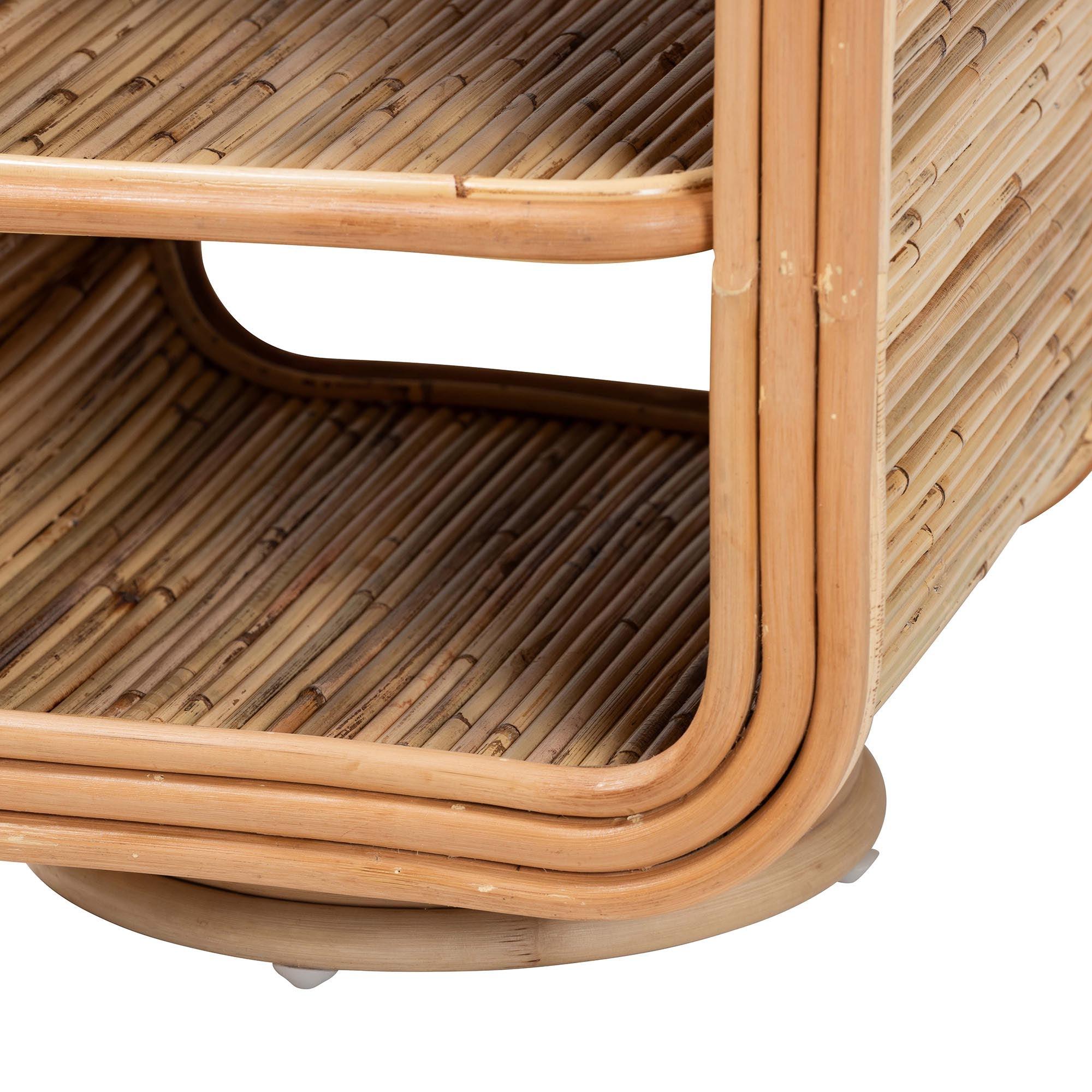 Bali & Pari Bethari Bohemian Rattan Nightstand