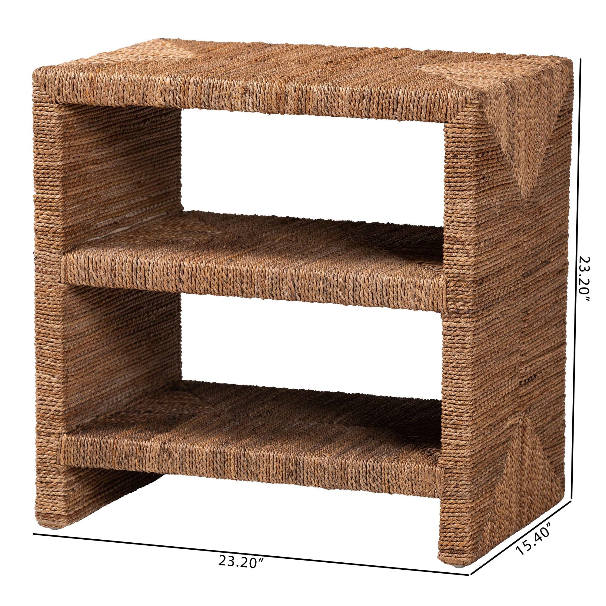Bali & Pari Liza Bohemian Seagrass End Table
