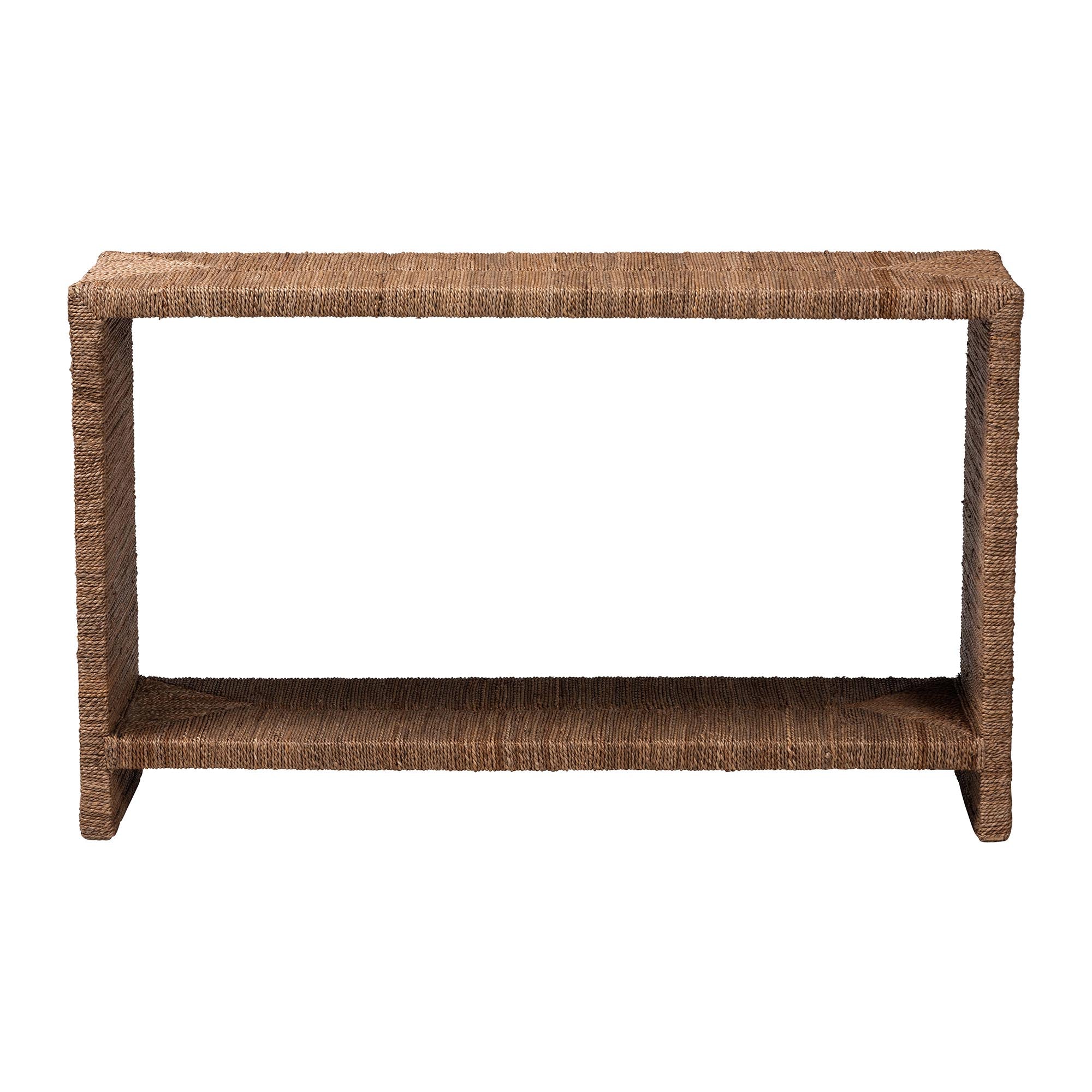 Bali & Pari Liza Bohemian Seagrass Console Table