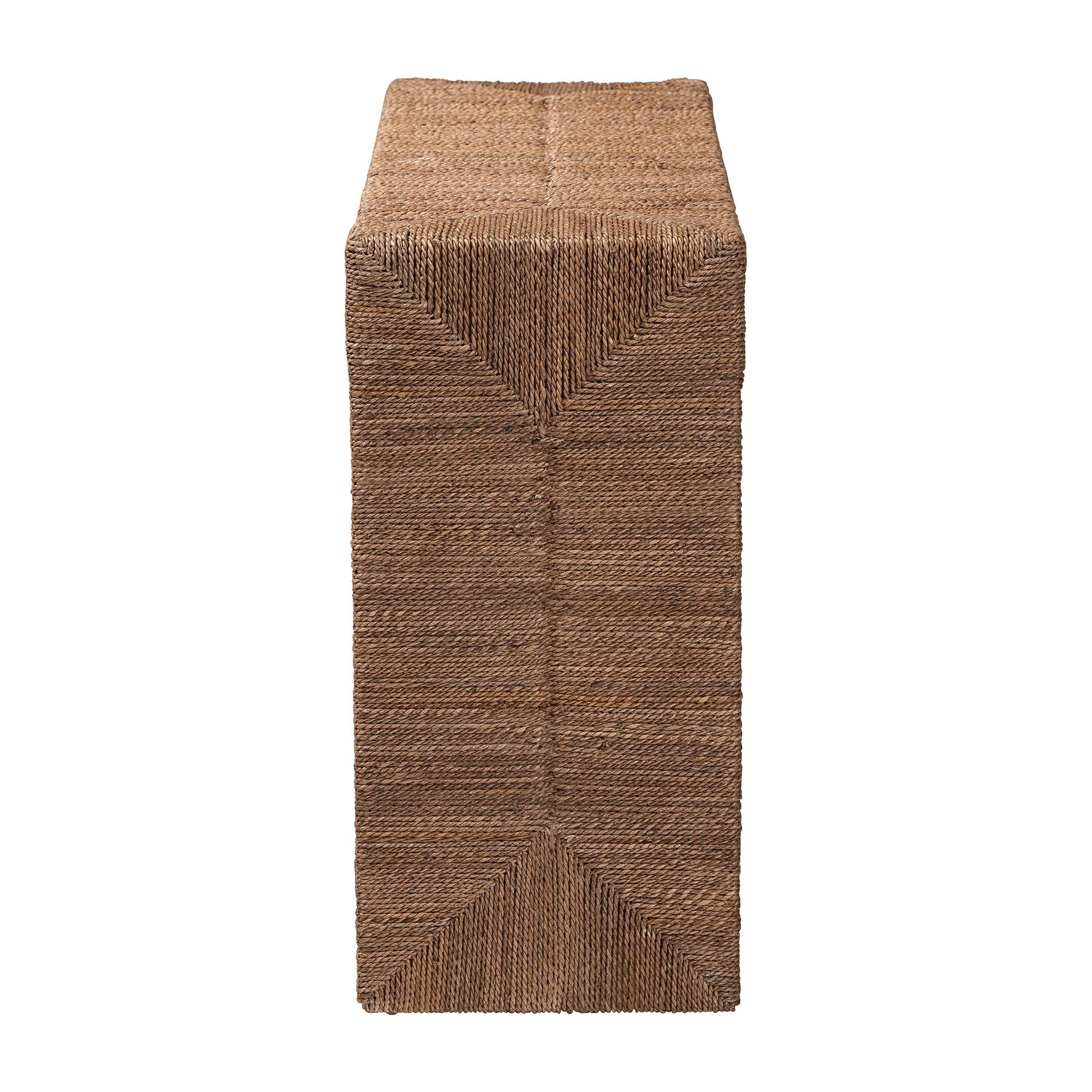 Bali & Pari Liza Bohemian Seagrass Console Table