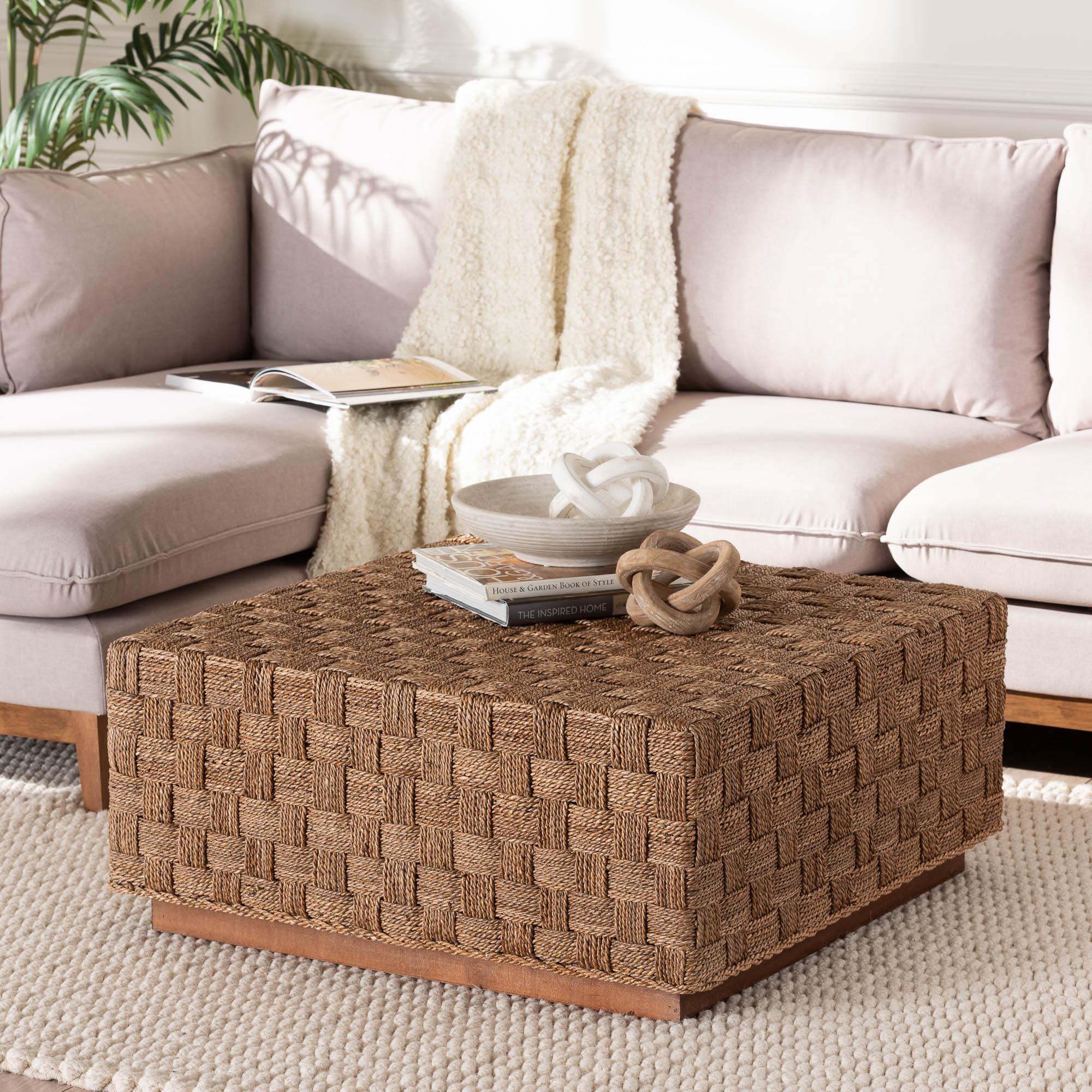 bali & pari Karina Bohemian Seagrass Coffee Table