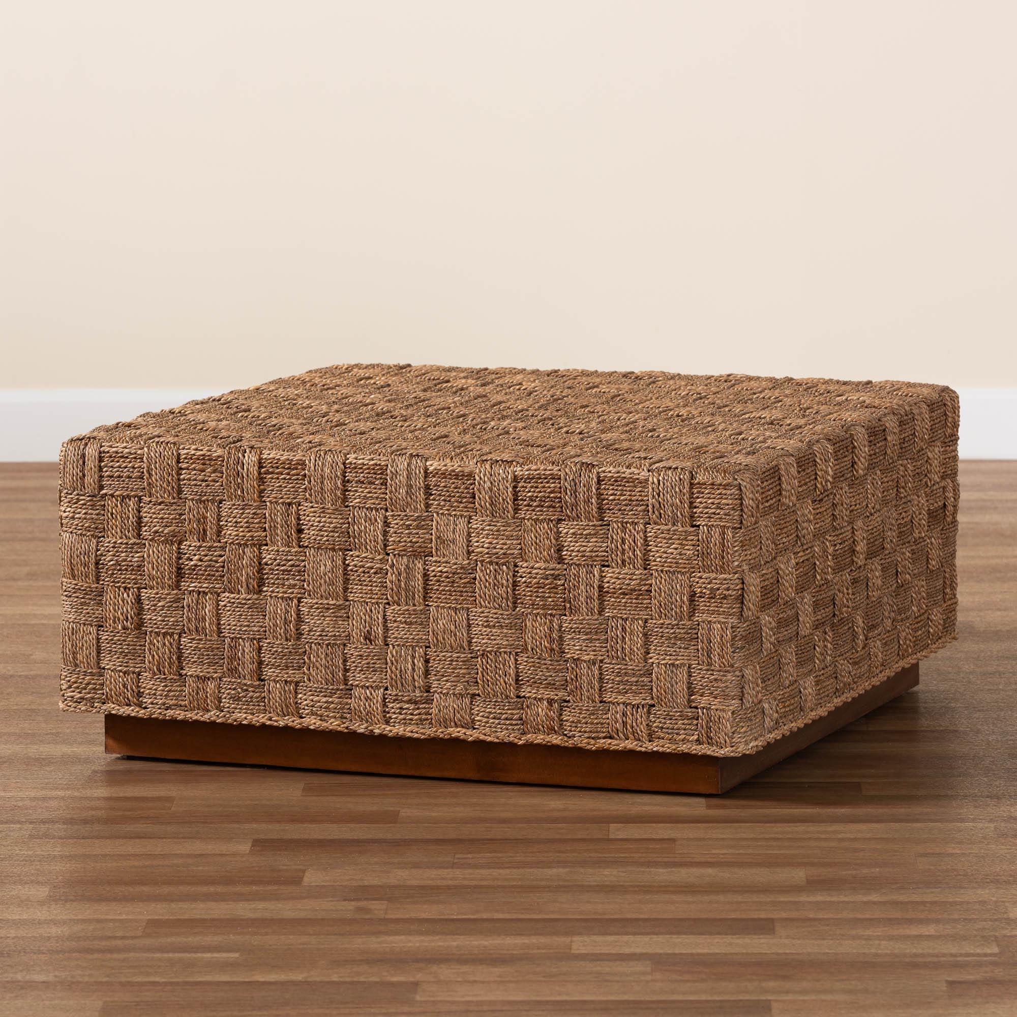 bali & pari Karina Bohemian Seagrass Coffee Table