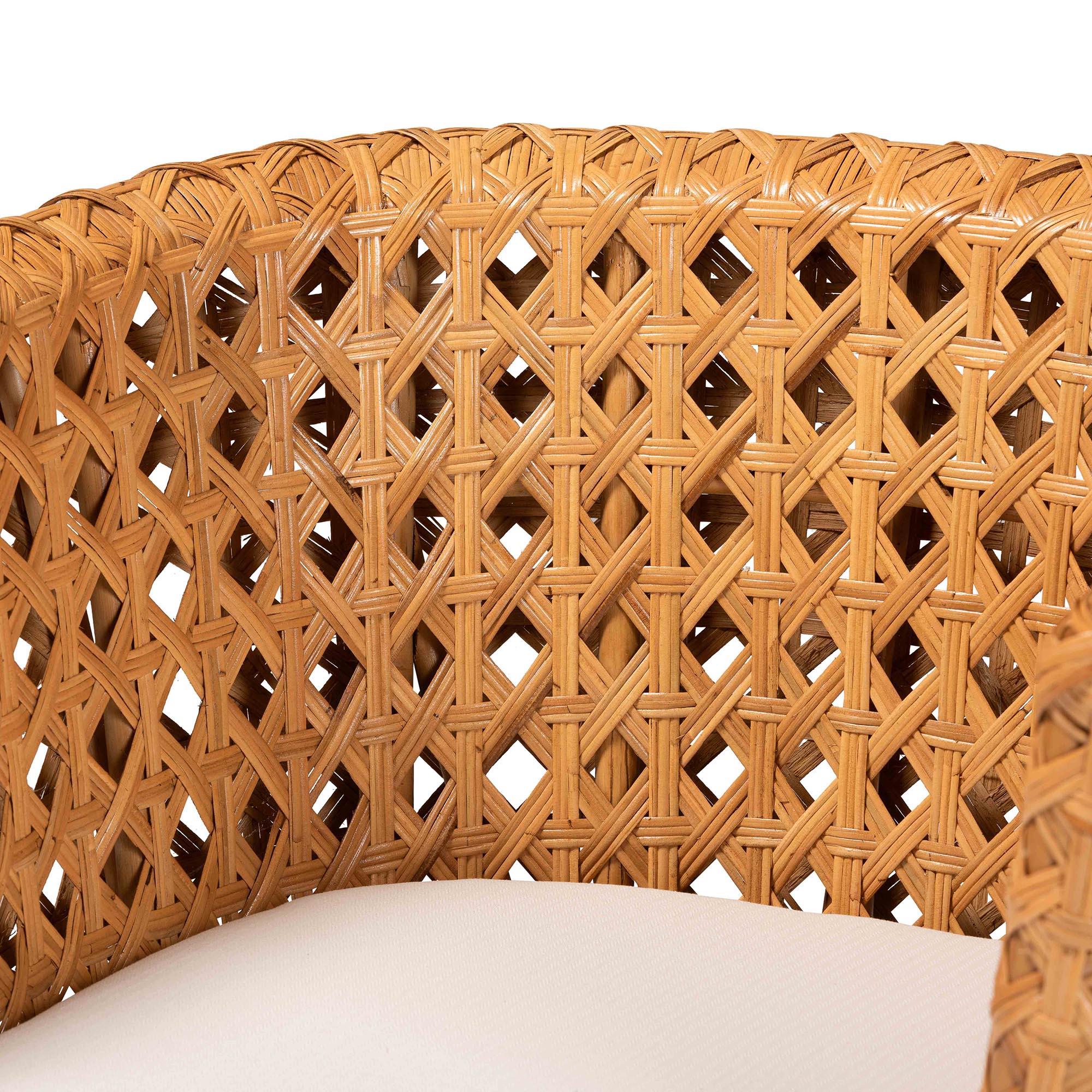 Bali & Pari Daiwa Bohemian Light Honey Ratan Accent Chair