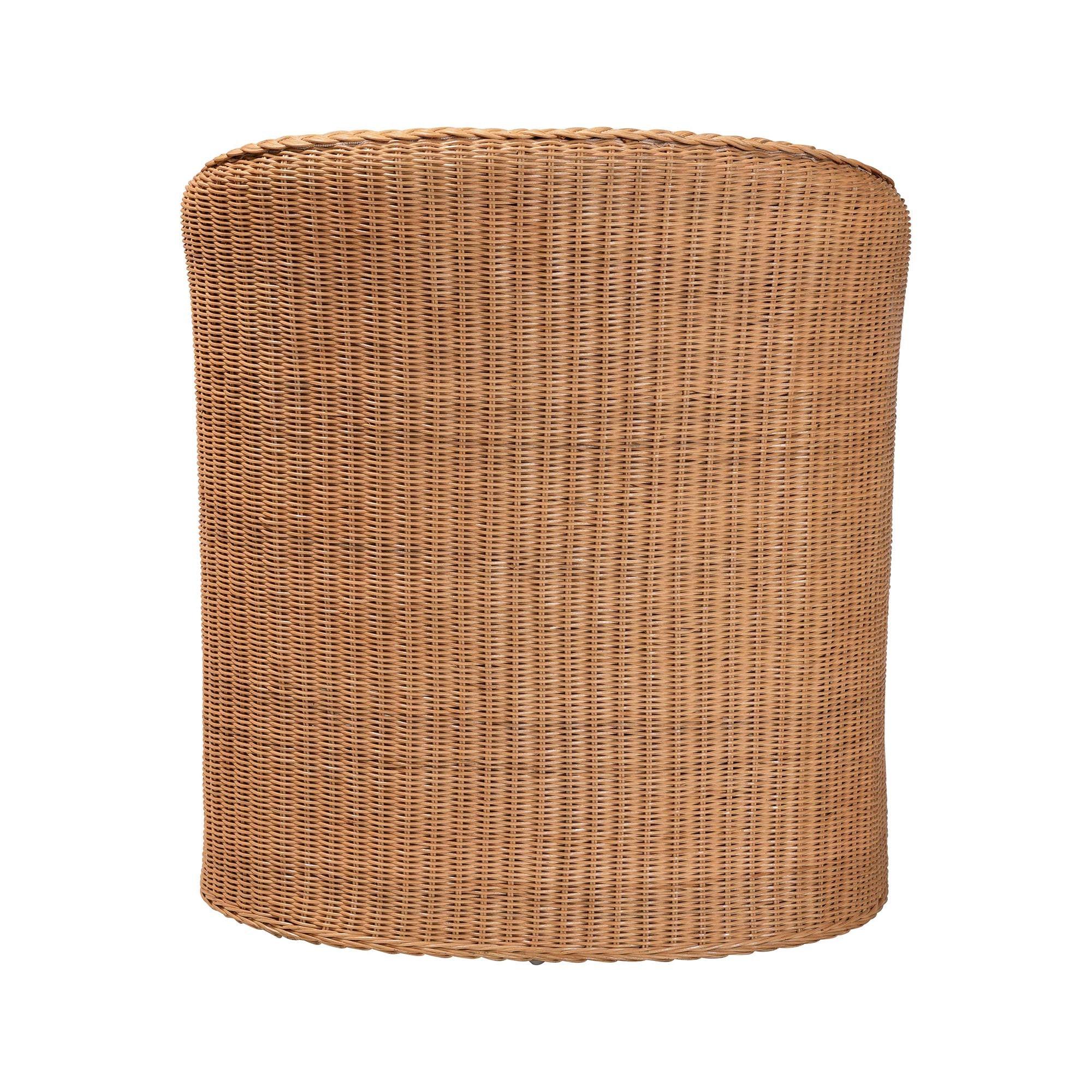 Bali & Pari Tessa Bohemian Light Honey Rattan Arm Chair