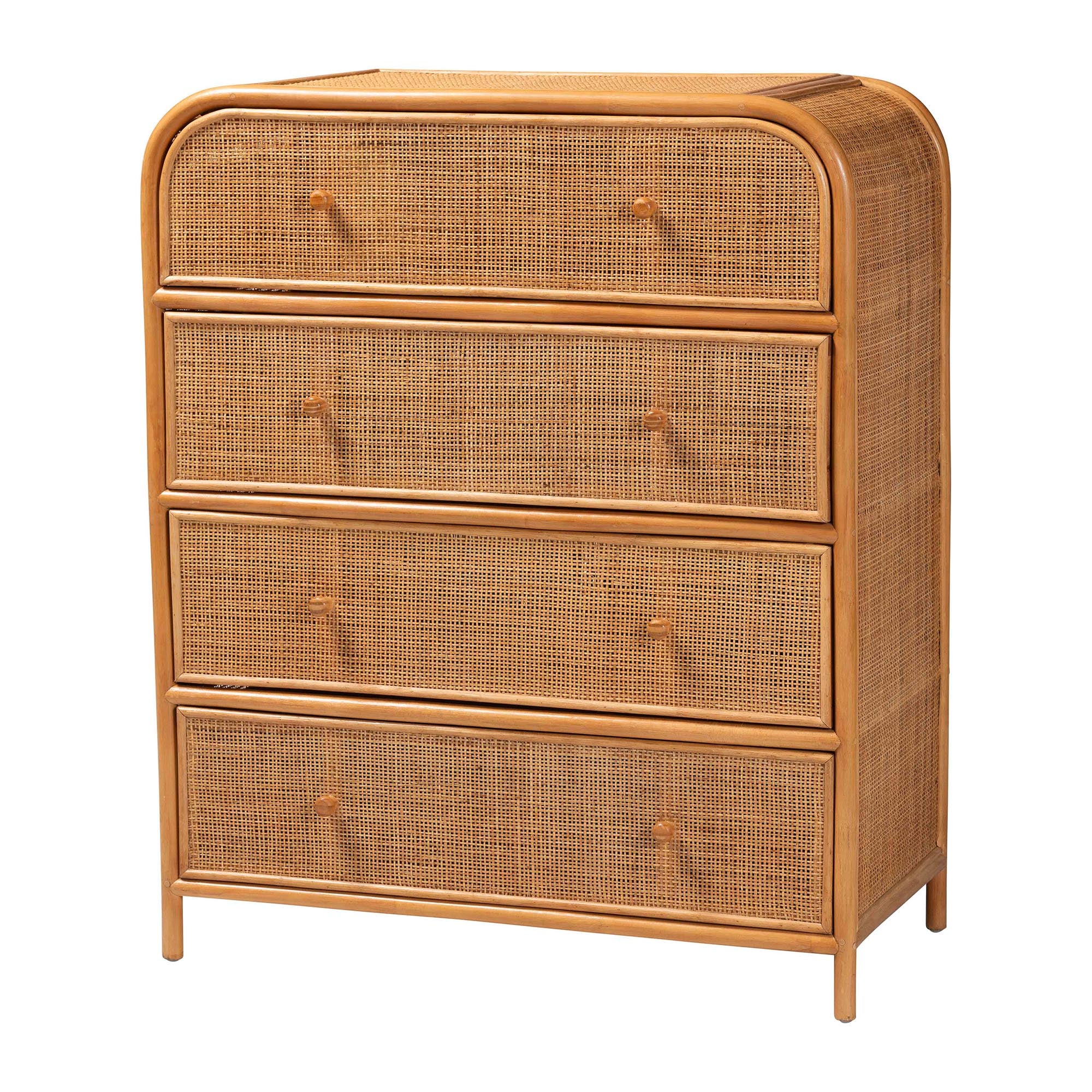Bali & Pari Sampit Rattan 4-Drawer Storage Cabinet