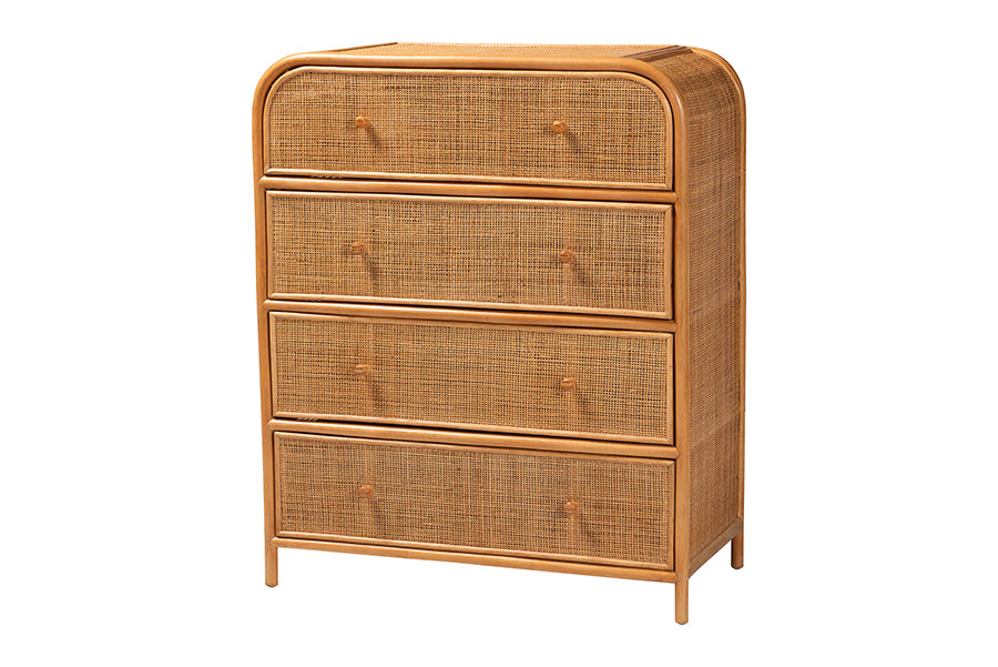 Bali & Pari Sampit Rattan 4-Drawer Storage Cabinet
