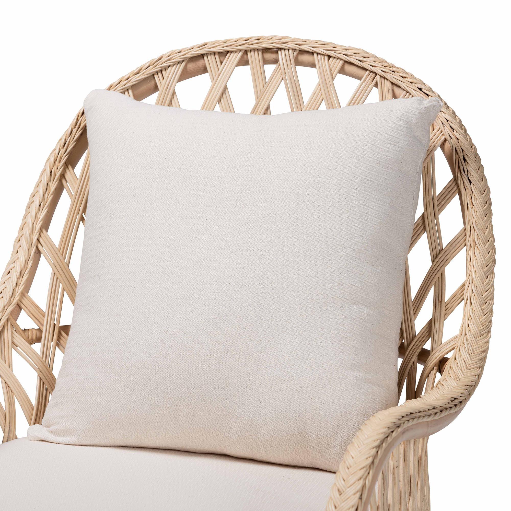 Bali & Pari Florence Bohemian Braided Rattan Arm Chair