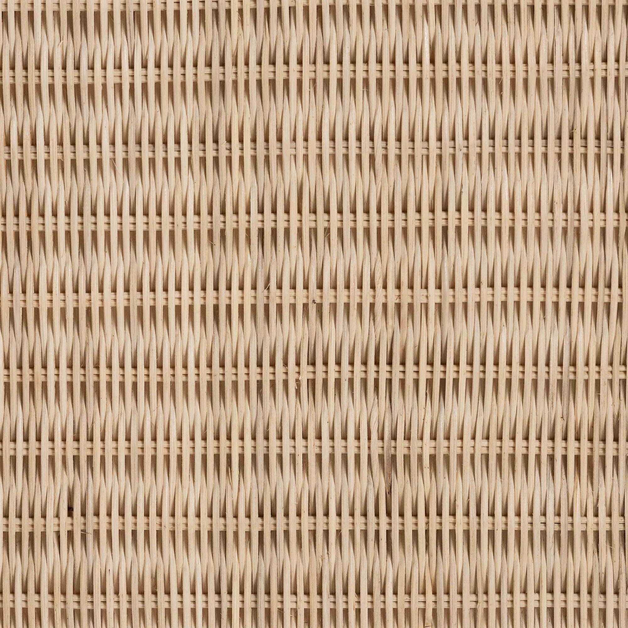 Bali & Pari Lanica Japandi Sun Bleached Rattan 2-Drawer Console Table