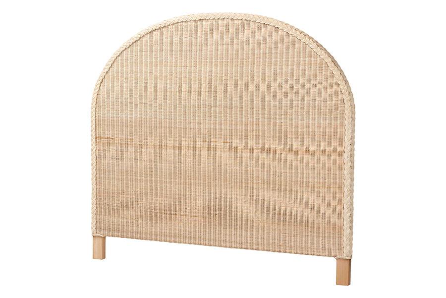 Bali & Pari Lanica Japandi Sun Bleached Rattan Standalone Headboard