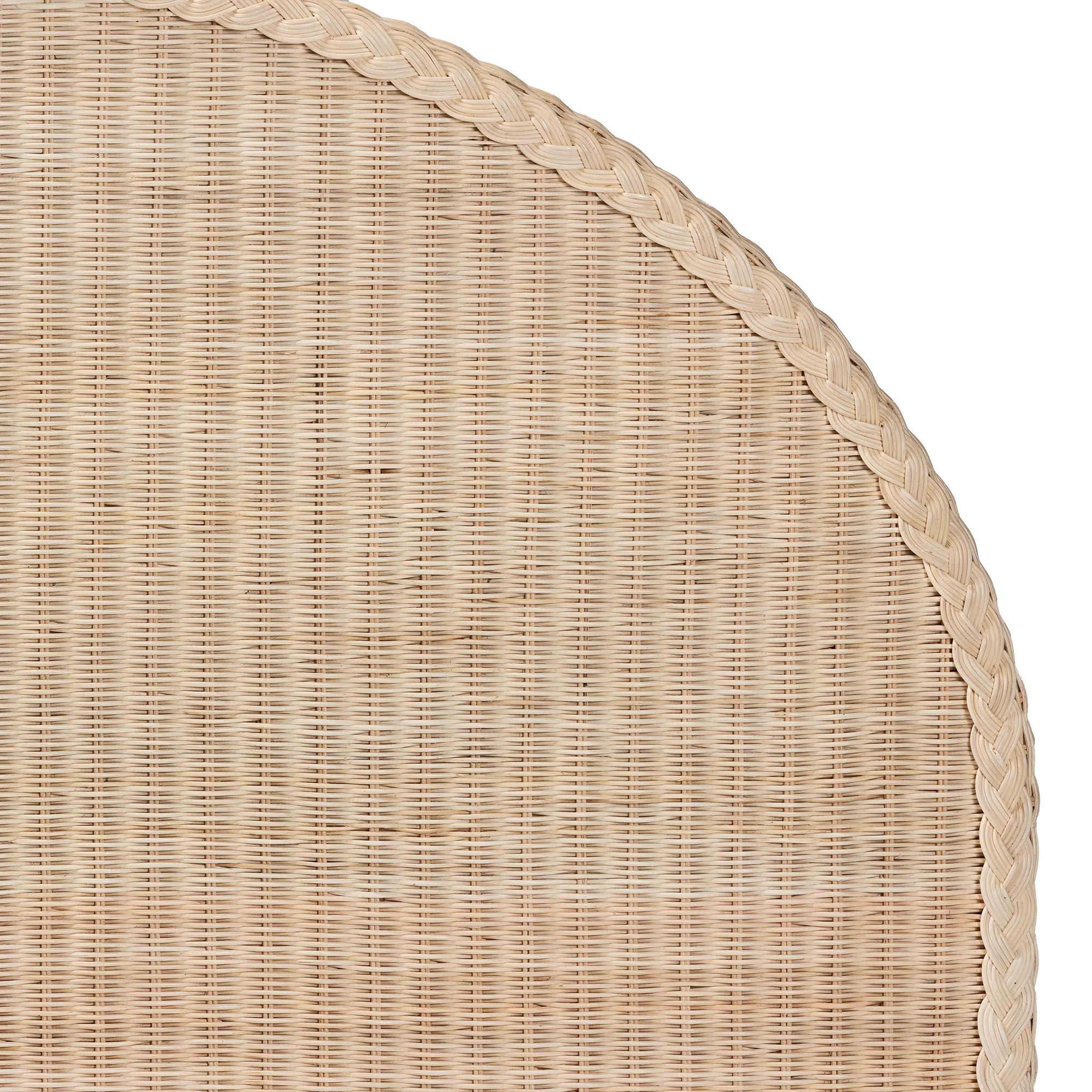 Bali & Pari Lanica Japandi Sun Bleached Rattan Standalone Headboard