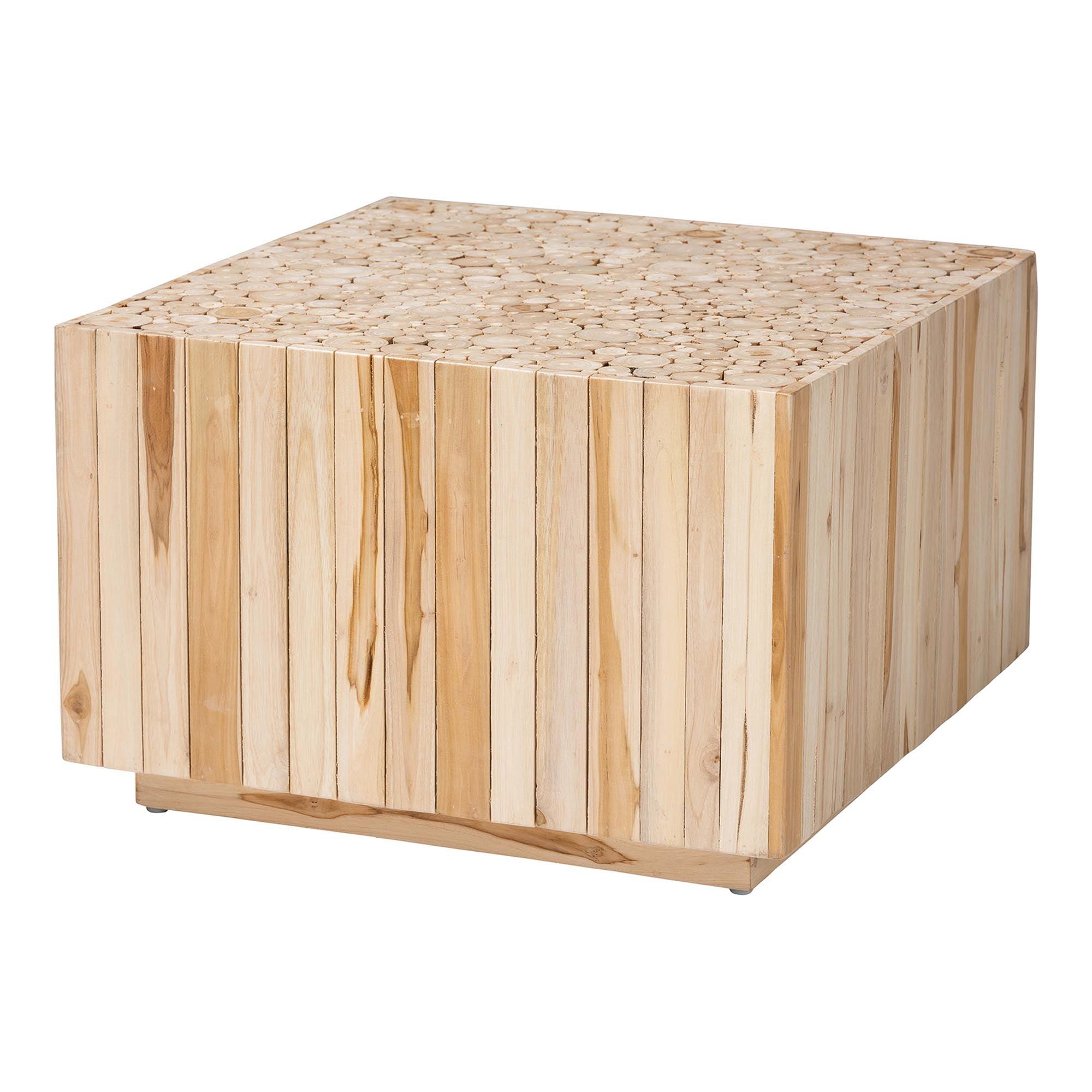 Bali & Pari Augusta Bohemian Teak Wood Coffee Table
