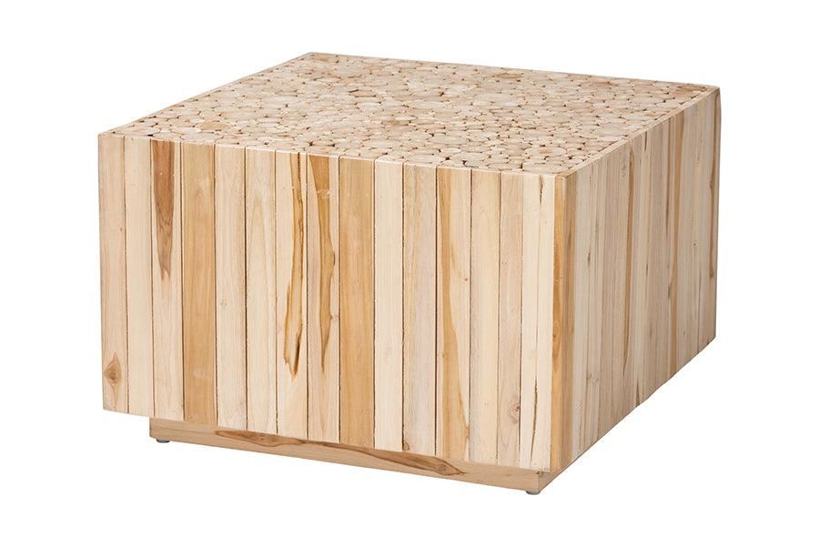 Bali & Pari Augusta Bohemian Teak Wood Coffee Table