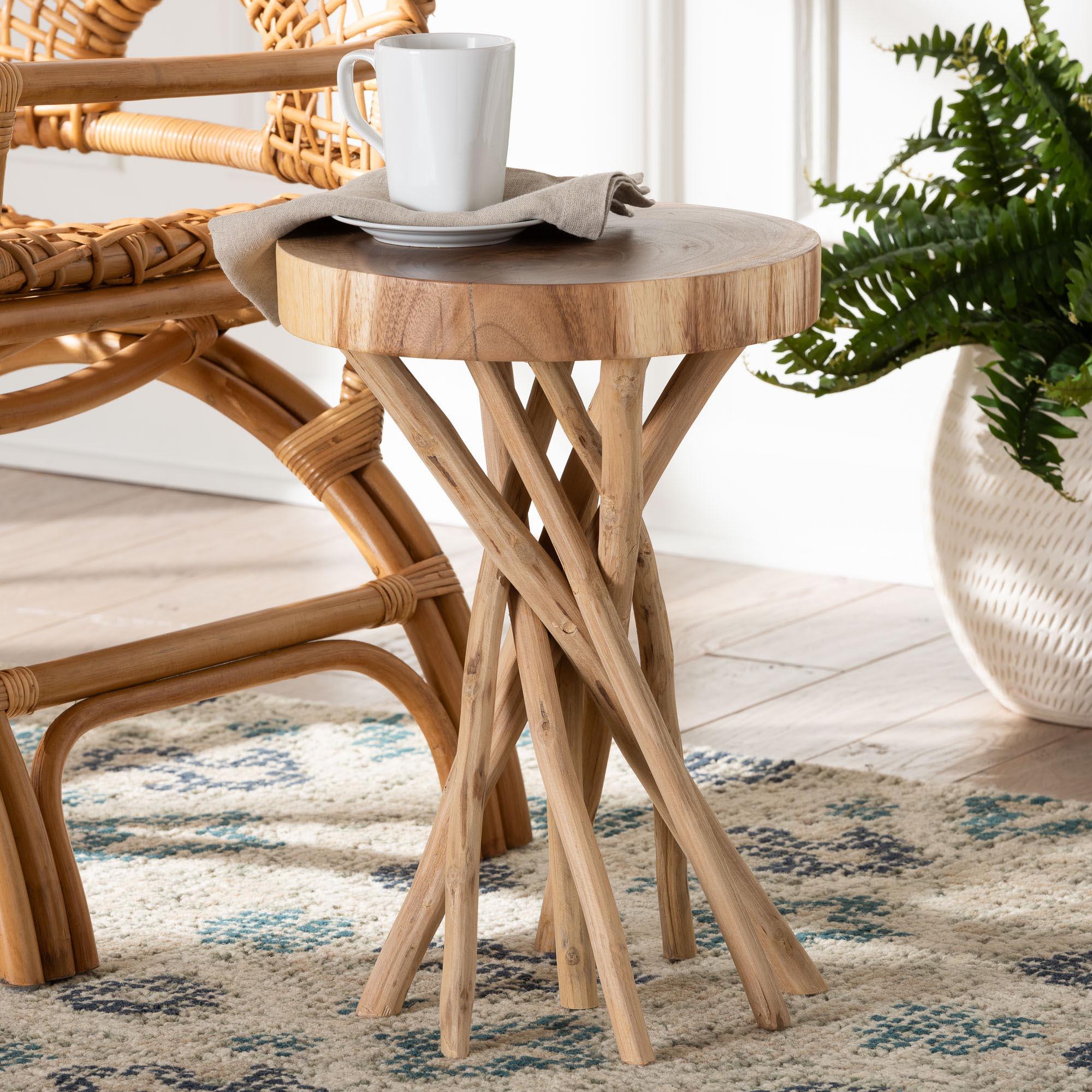 bali & pari Liberte Teak Wood End Table