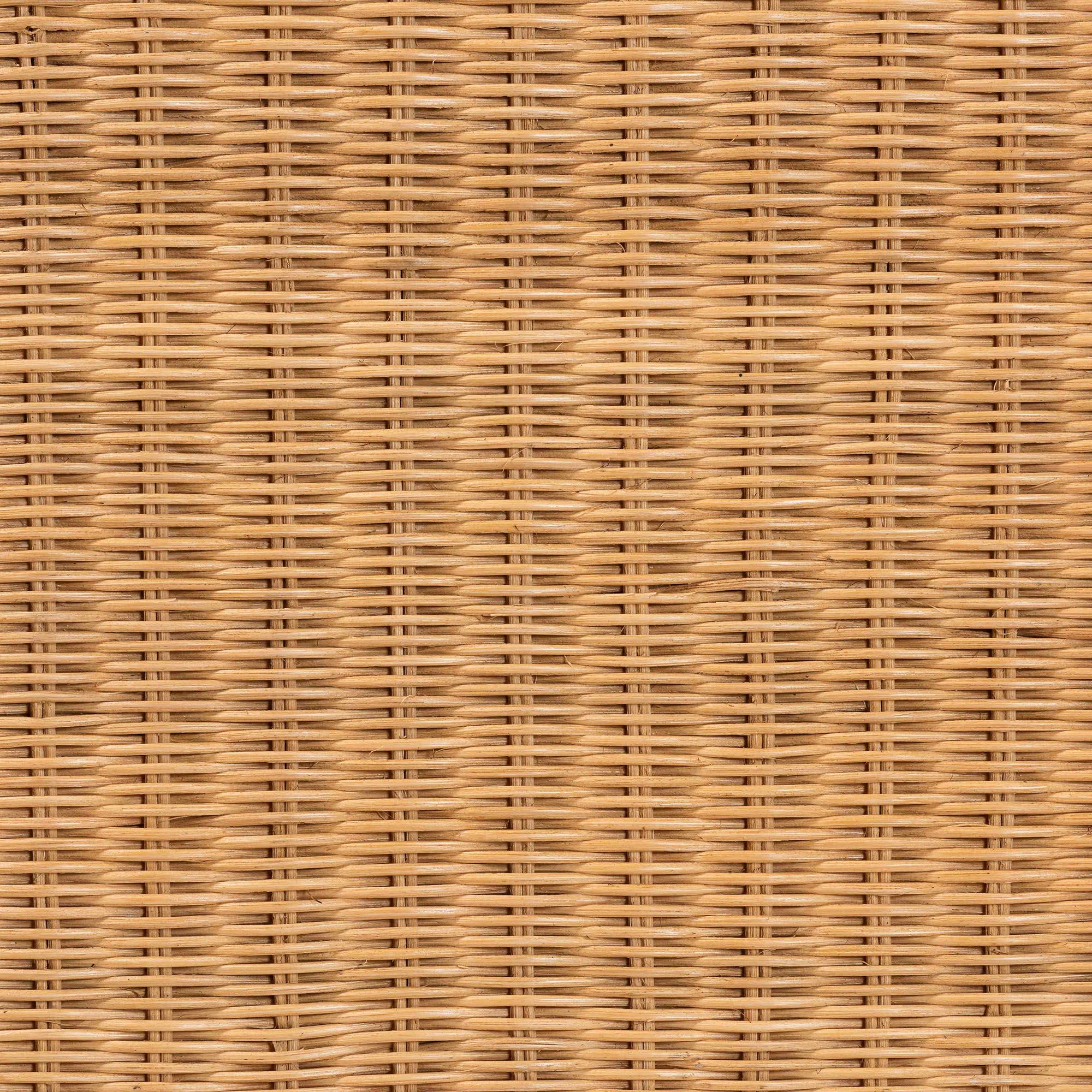 Bali & Pari Erla Bohemian Light Honey Rattan Accent Bench
