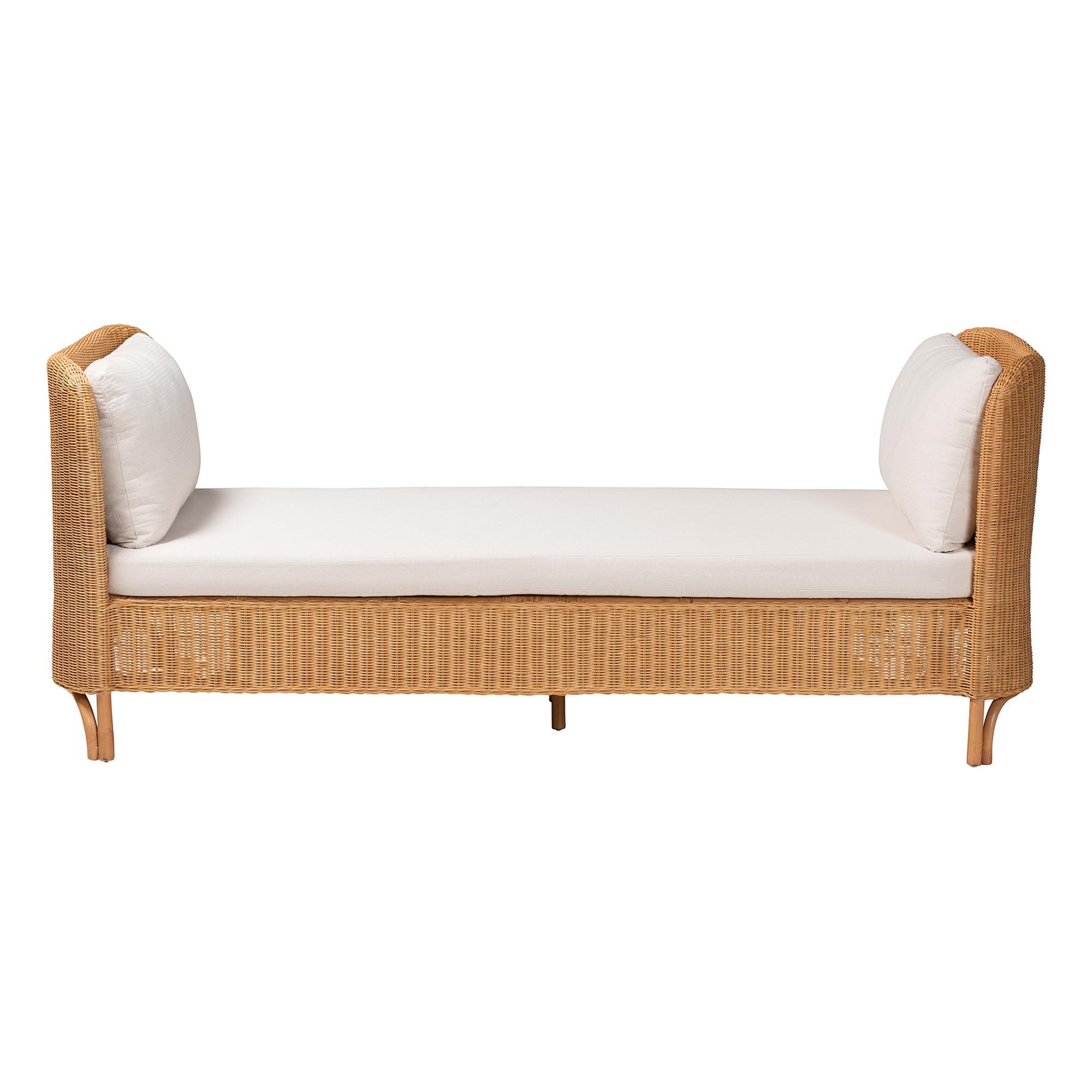 Bali & Pari Diva Bohemian Light Honey Rattan Daybed