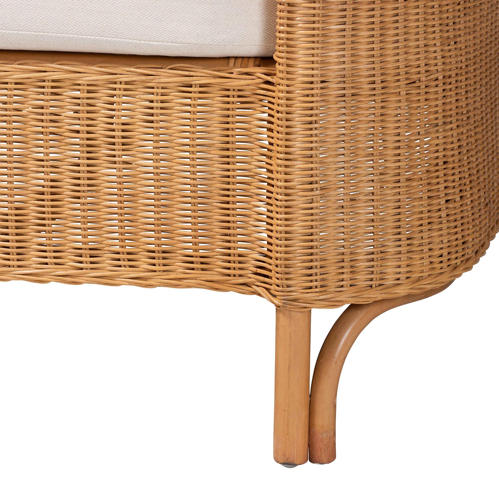 Bali & Pari Diva Bohemian Light Honey Rattan Daybed