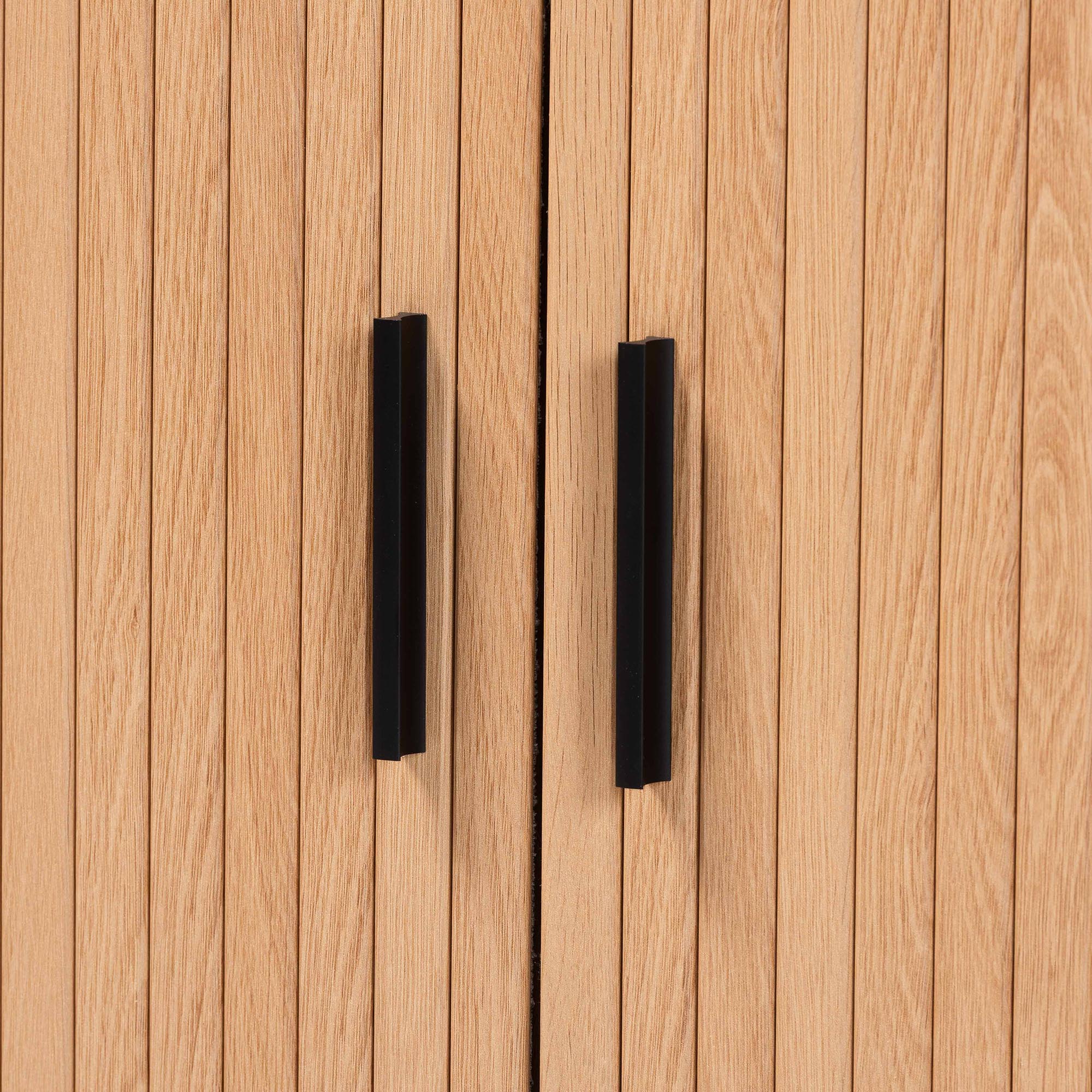 Lucia Fluted Wood Storage Cabinet