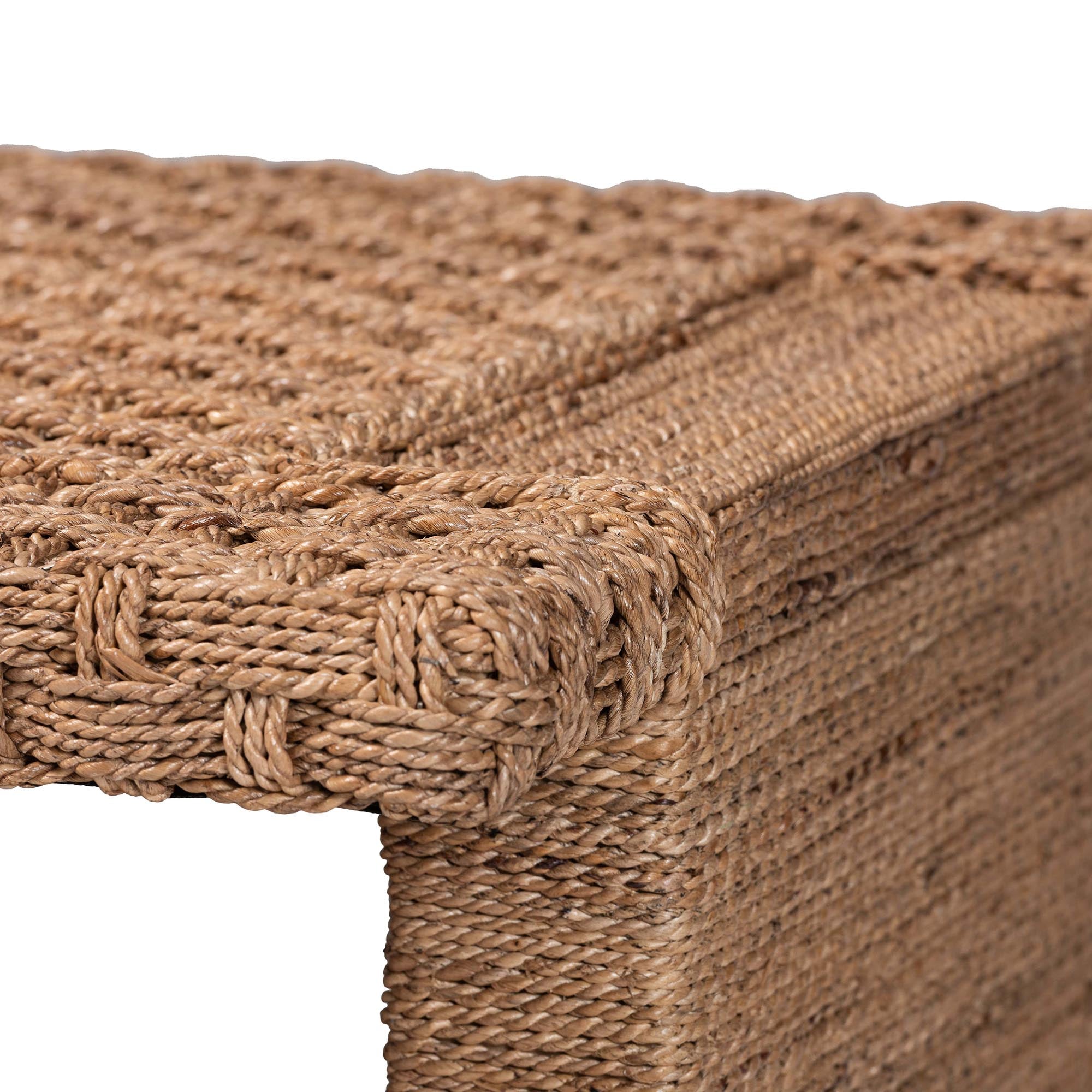 Bali & Pari Rhinos Handwoven Seagrass Coffee Table