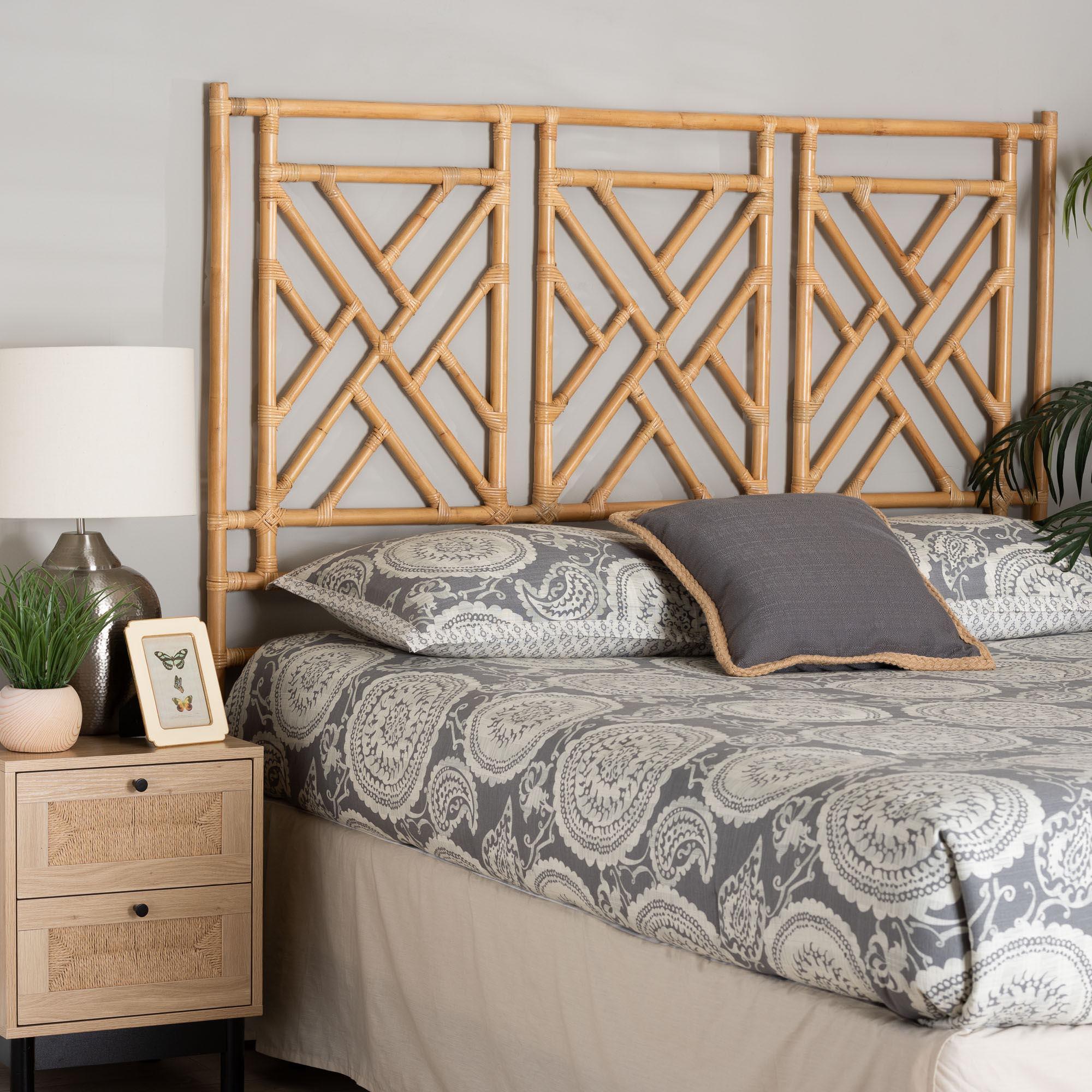 Bali & Pari Karavo Bohemian Rattan Standalone Headboard