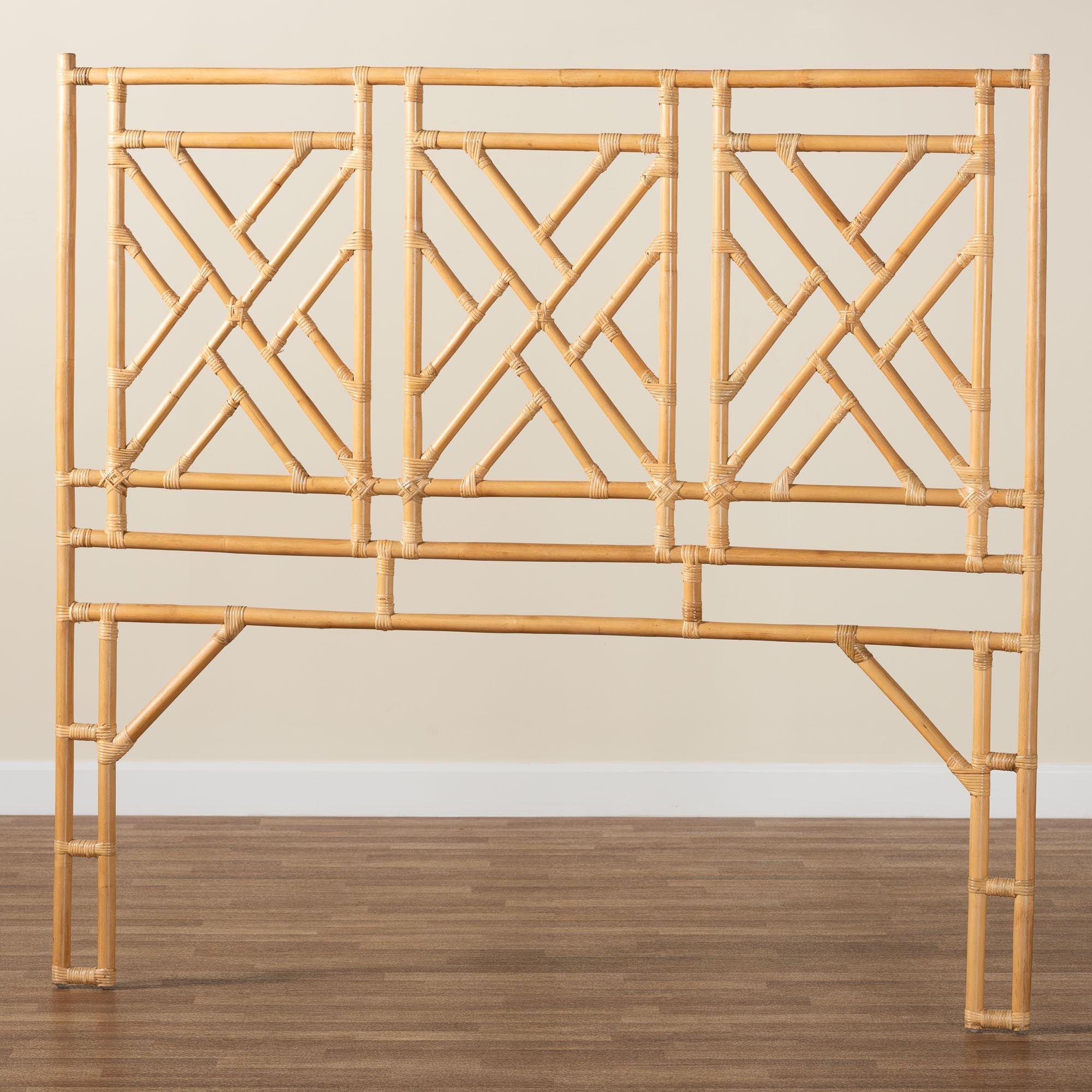 Bali & Pari Karavo Bohemian Rattan Standalone Headboard
